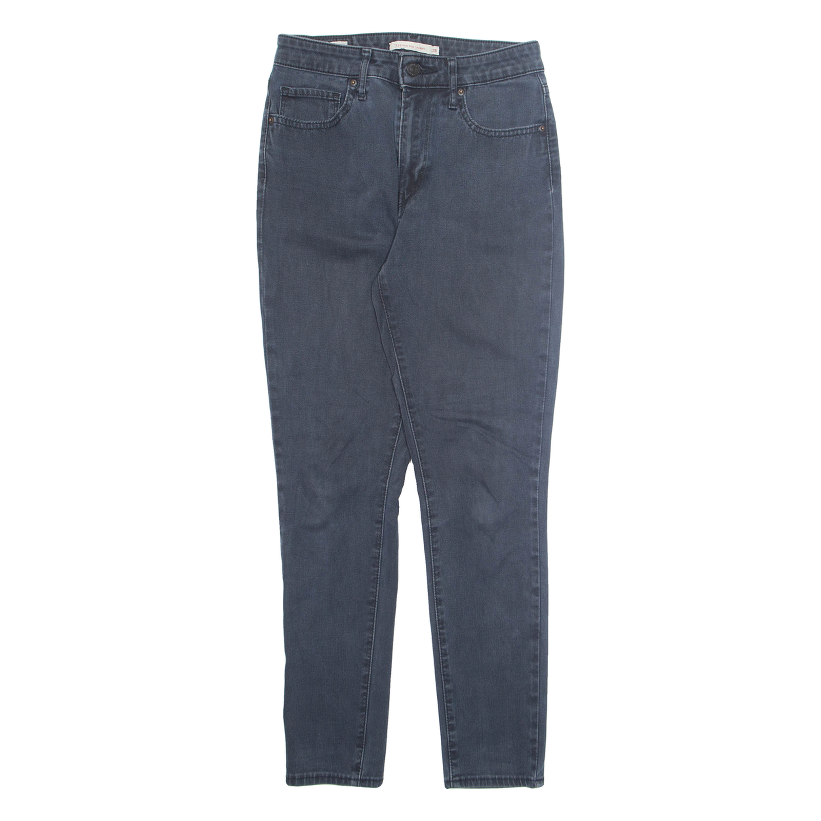LEVI'S Womens Jeans Grey Regular Skinny W28 L26 Refurbished - N/A refurbished available on Cerqular