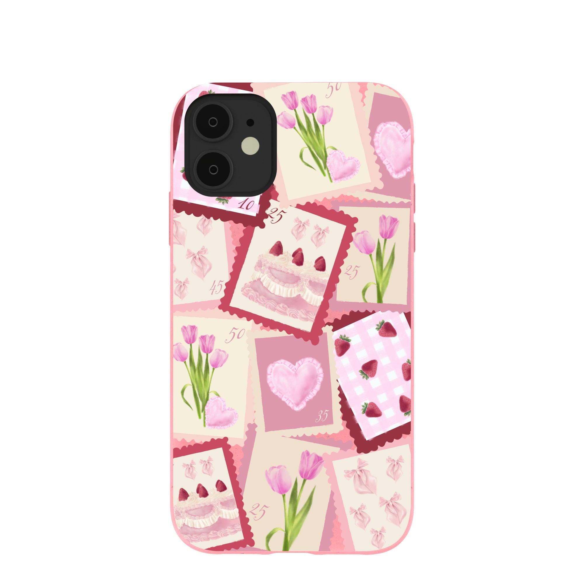Bubblegum Pink Love Letters iPhone 11 Case Refurbished - Pela Case refurbished available on Cerqular