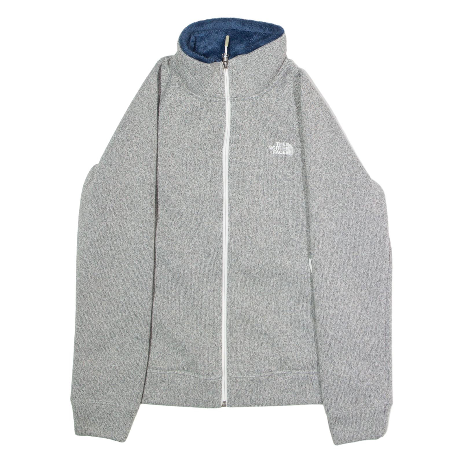 THE NORTH FACE Womens Fleece Jacket Grey Knit M Refurbished - N/A refurbished available on Cerqular