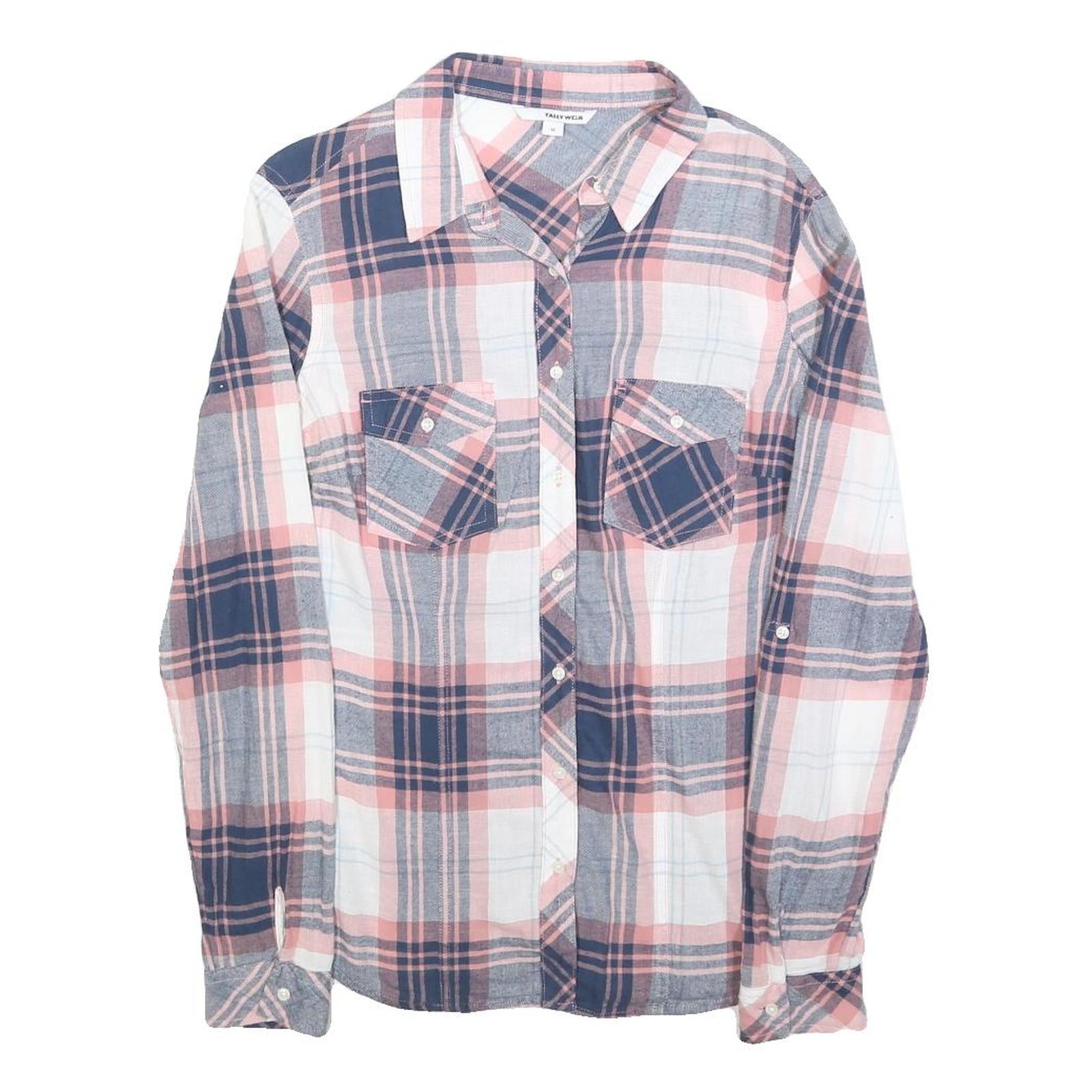 Buy TALLY WEIJL Womens Blue & Pink Check Shirt M Cotton Blend Casual Button Down Refurbished - $19.49 TALLY WEIJL Womens Blue & Pink Check Shirt M Cotton Blend Casual Button Down Refurbished - N/A refurbished available on Cerqular