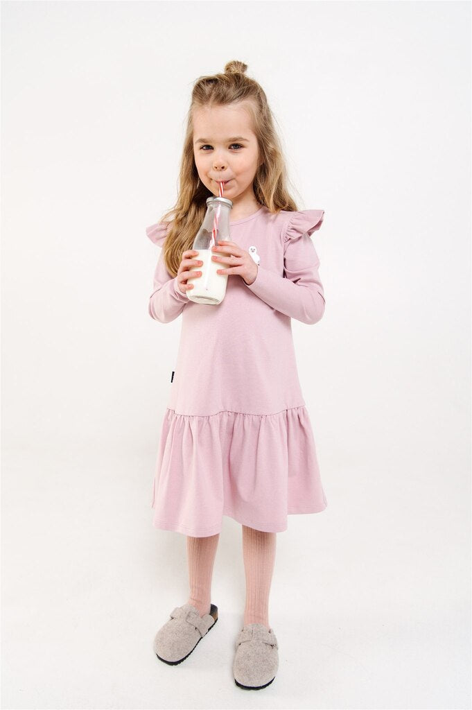 Organic cotton pink dress with sheep | Size: 2-4 Refurbished - N/A (Note: This brand may not be well-known globally refurbished available on Cerqular