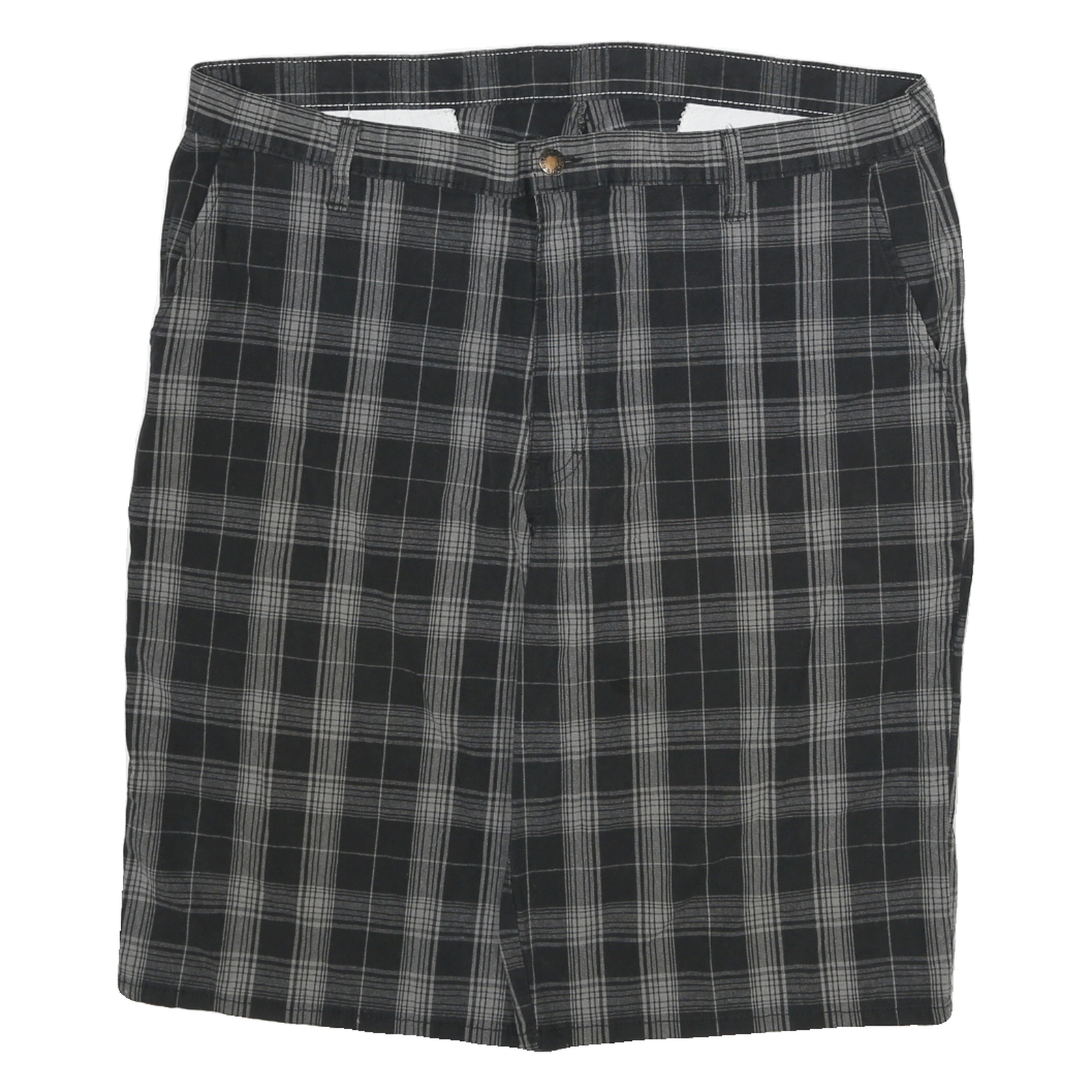 DICKIES Mens Shorts Black & Grey Check 2XL W38 Cotton Blend Casual Workwear Refurbished - N/A refurbished available on Cerqular