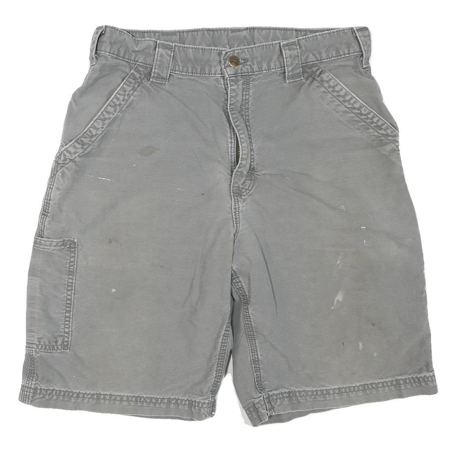 CARHARTT Mens Shorts Grey Casual Cotton Blend M W34 Workwear Cargo Refurbished - N/A refurbished available on Cerqular