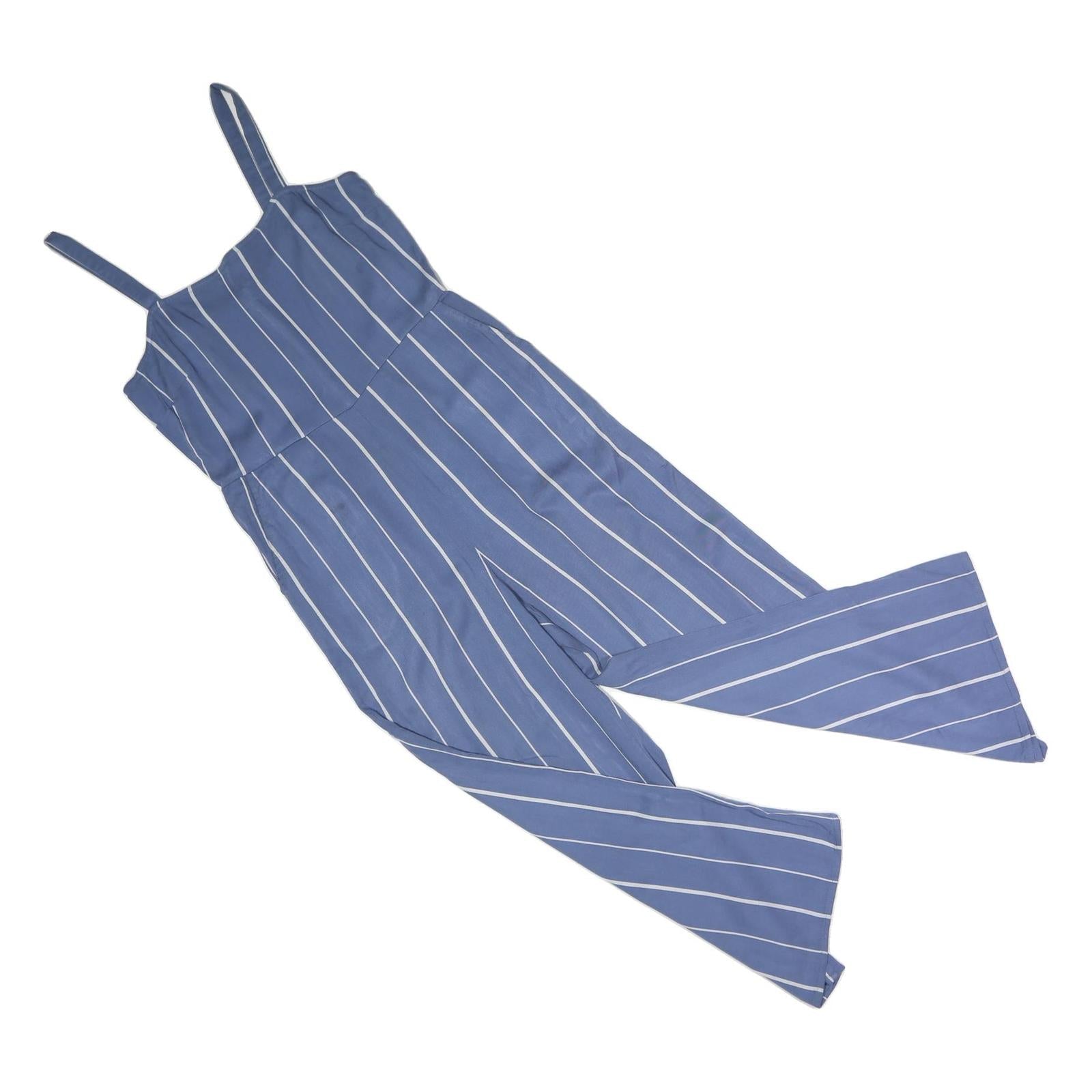 GAP Womens Blue & White Striped Playsuit Cotton M Sleeveless Summer Casual Refurbished - N/A refurbished available on Cerqular