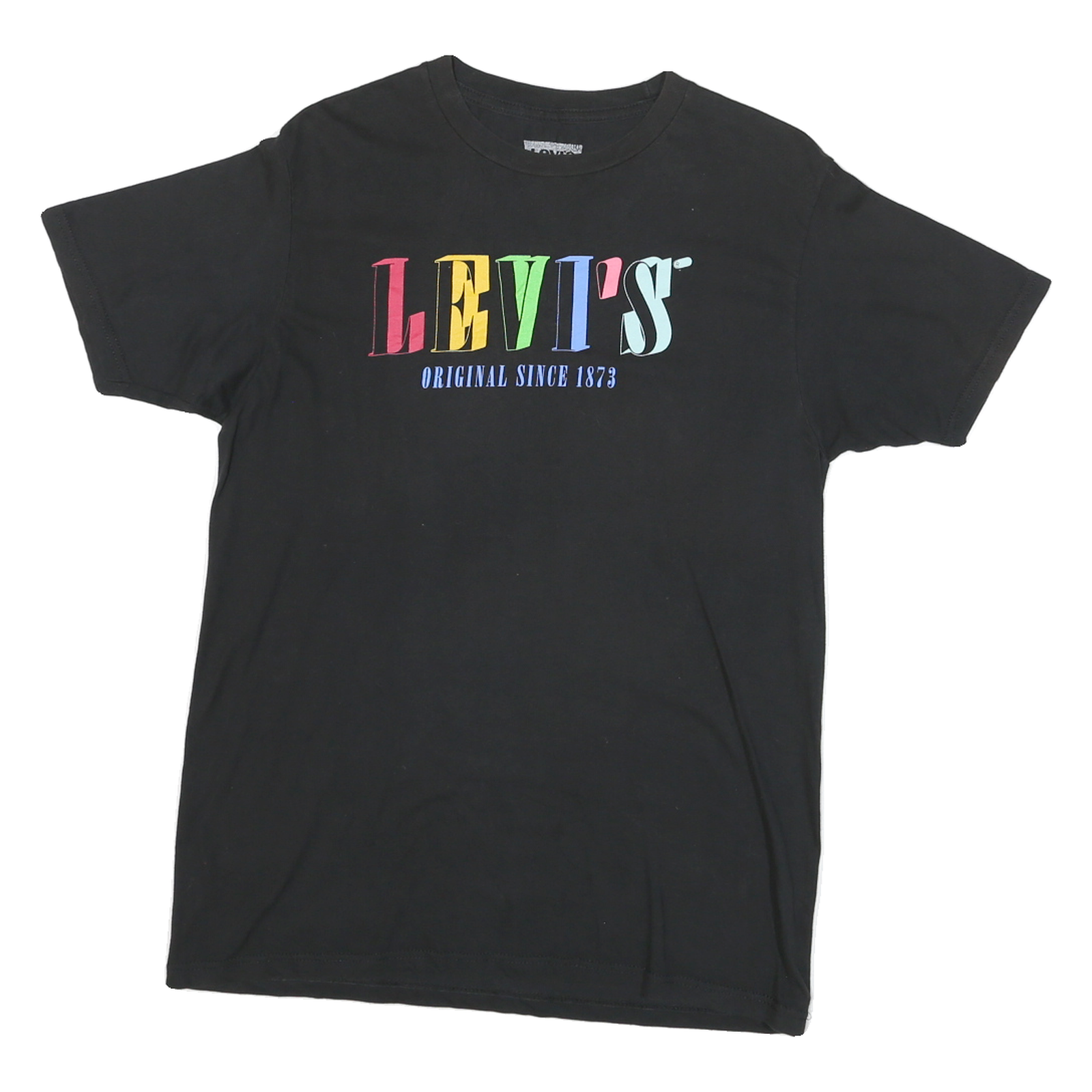 Buy LEVI'S Mens Black Multicolour Logo Graphic T-Shirt M Short Sleeve Crew Neck Refurbished - $25.99 LEVI'S Mens Black Multicolour Logo Graphic T-Shirt M Short Sleeve Crew Neck Refurbished - N/A refurbished available on Cerqular