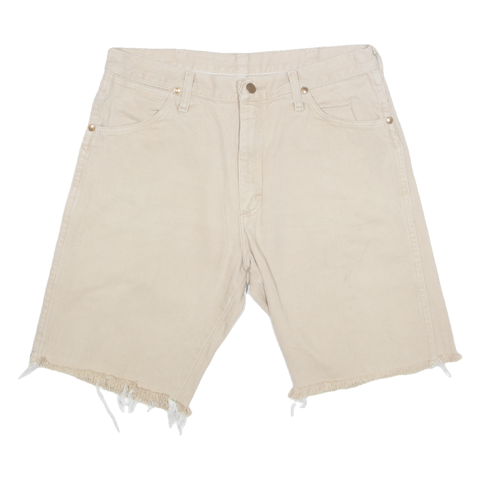 Buy WRANGLER Cut Off Mens Denim Shorts Beige M W32 Refurbished - $20.79 WRANGLER Cut Off Mens Denim Shorts Beige M W32 Refurbished - N/A refurbished available on Cerqular
