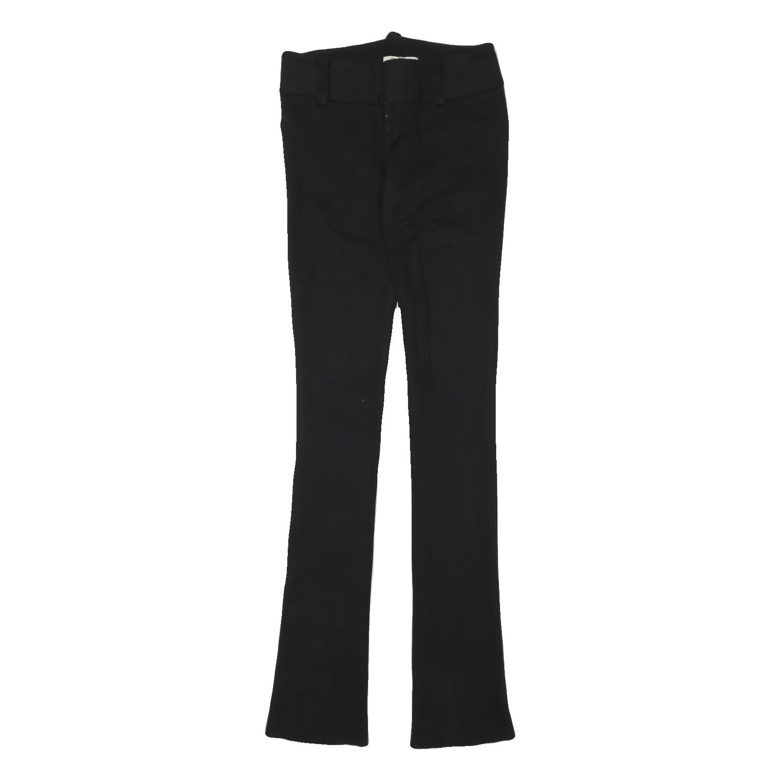 ALICE & OLIVIA Womens Cotton Blend Black Slim Straight Trousers W28 L35 Elegant Refurbished - N/A refurbished available on Cerqular