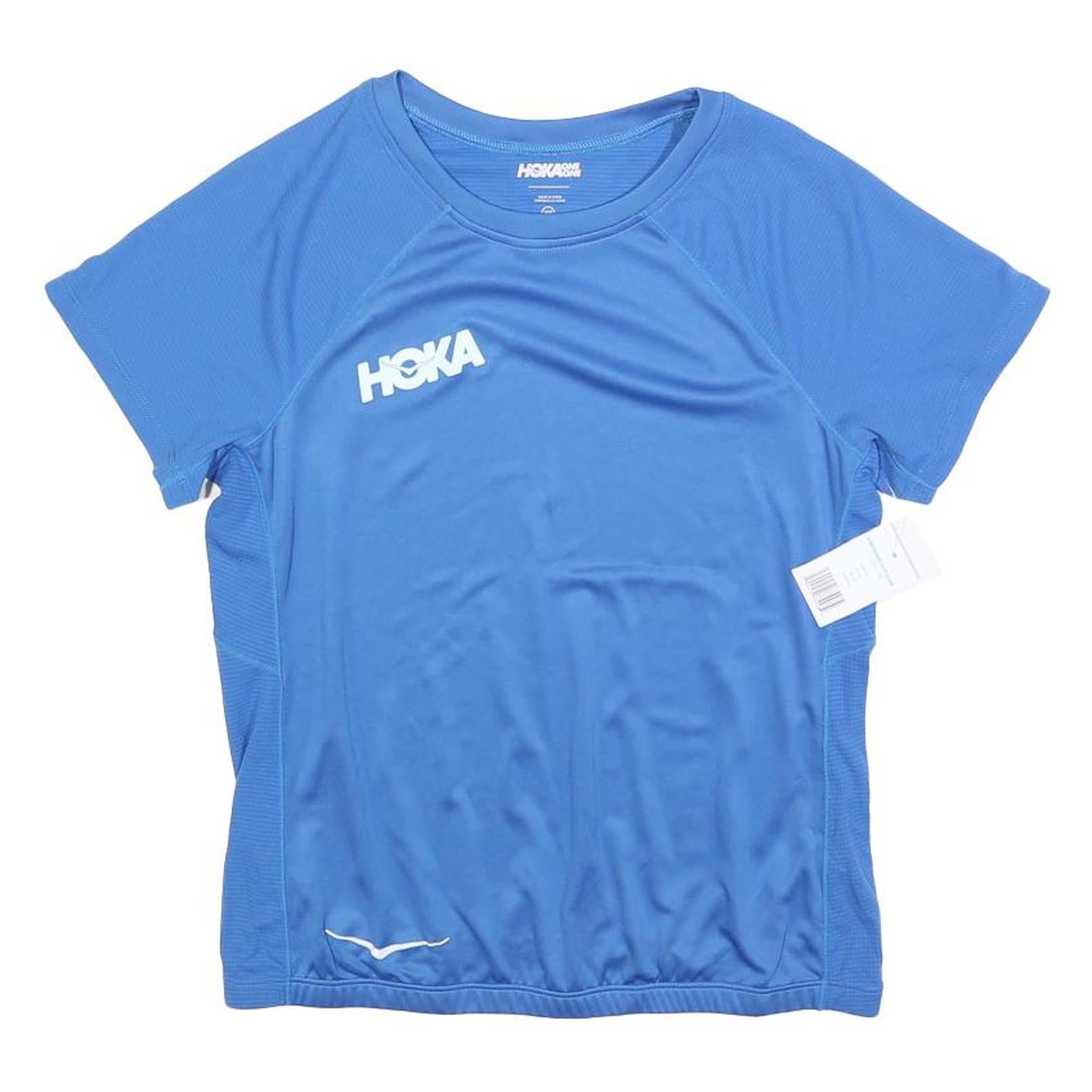 HOKA Mens Blue XS T-Shirt Short Sleeve Crew Neck Athletic Sports Top Refurbished - N/A refurbished available on Cerqular