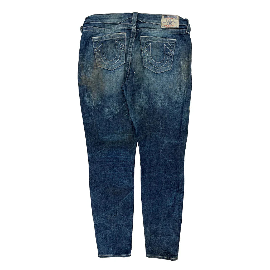 Buy True Religion Slim Fit Jeans - 34W 30L Dark Wash Cotton Refurbished - $96.47 True Religion Slim Fit Jeans - 34W 30L Dark Wash Cotton Refurbished - Thrifted (note: this is a term often used to describe second- refurbished available on Cerqular