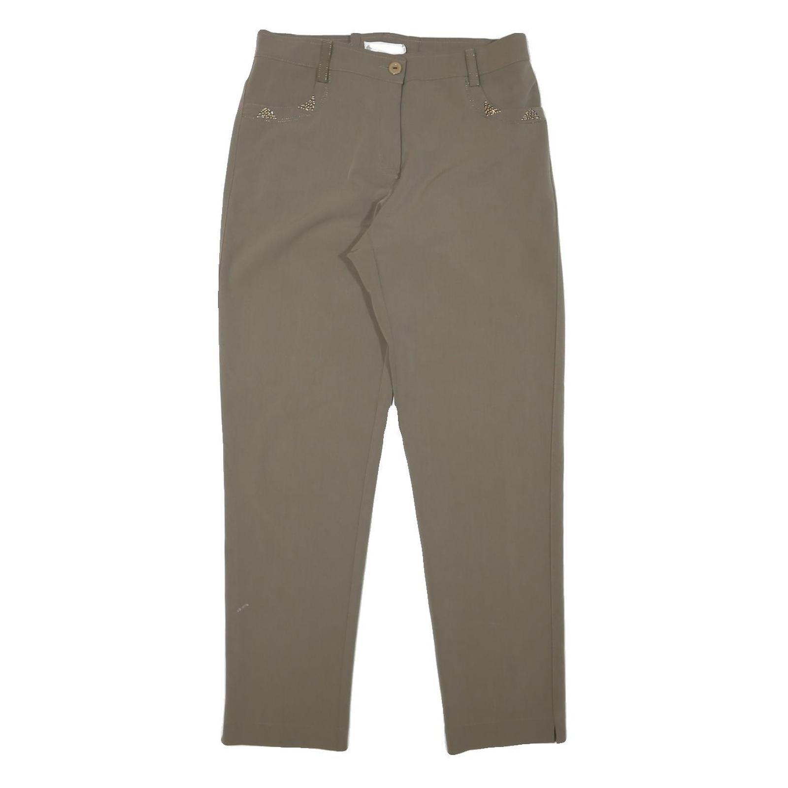Buy CARLA FERRONI Womens Slim Fit Beige Trousers W30 L29 Embellished Pockets Zip Refurbished - $23.39 CARLA FERRONI Womens Slim Fit Beige Trousers W30 L29 Embellished Pockets Zip Refurbished - N/A refurbished available on Cerqular