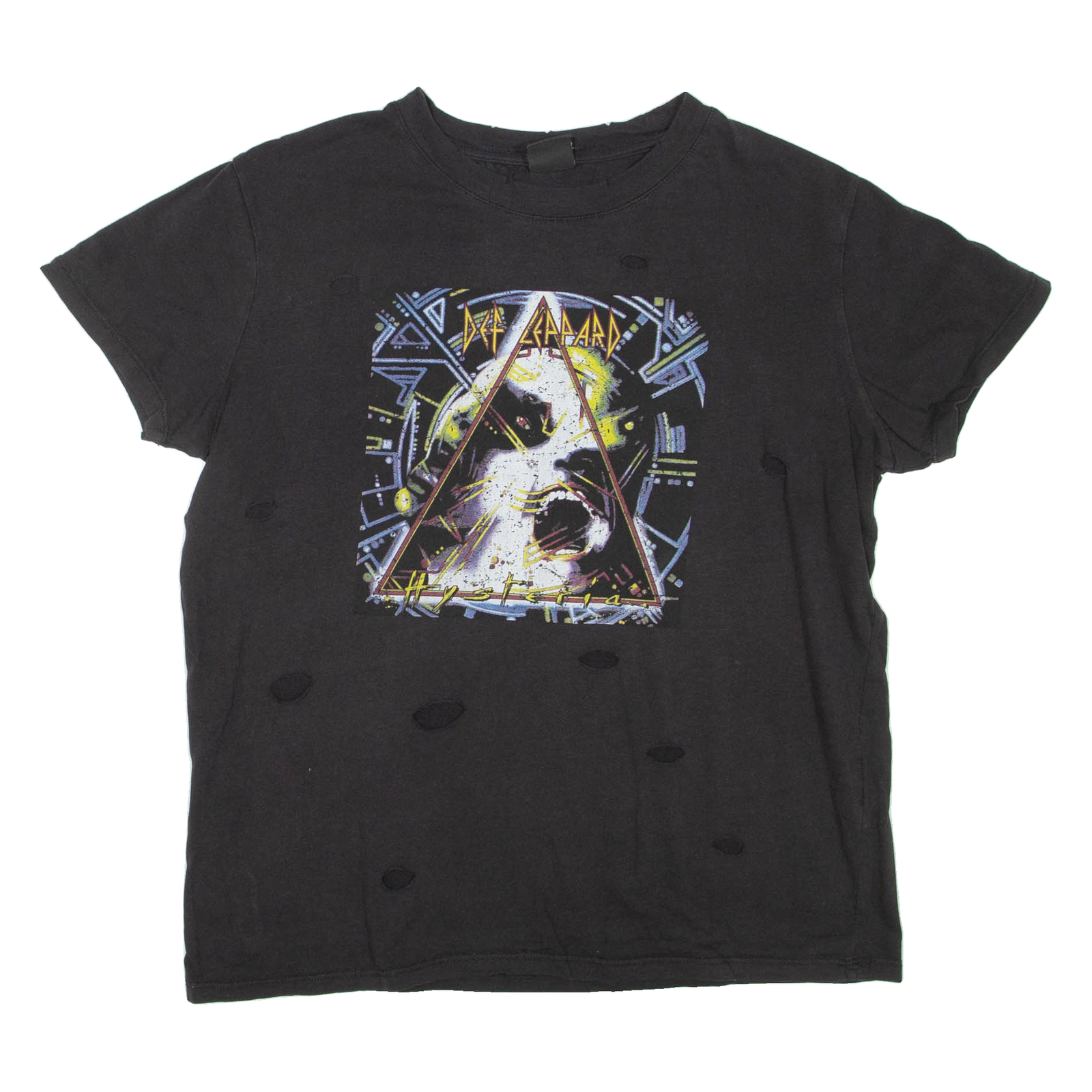 DEF LEPPARD Womens Band T-Shirt Black M Refurbished - N/A refurbished available on Cerqular