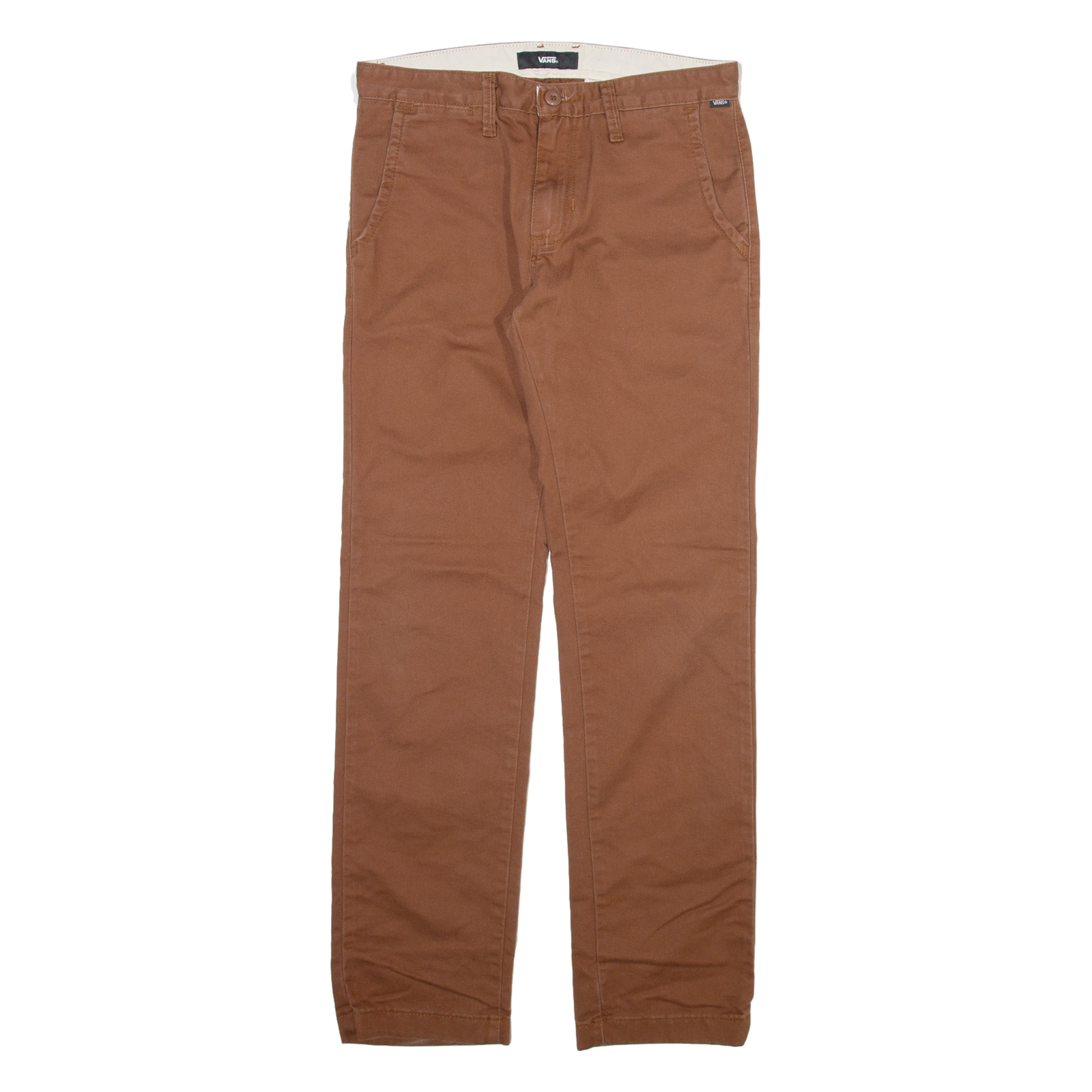 VANS Mens Trousers Brown Slim Straight W30 L30 Refurbished - N/A refurbished available on Cerqular