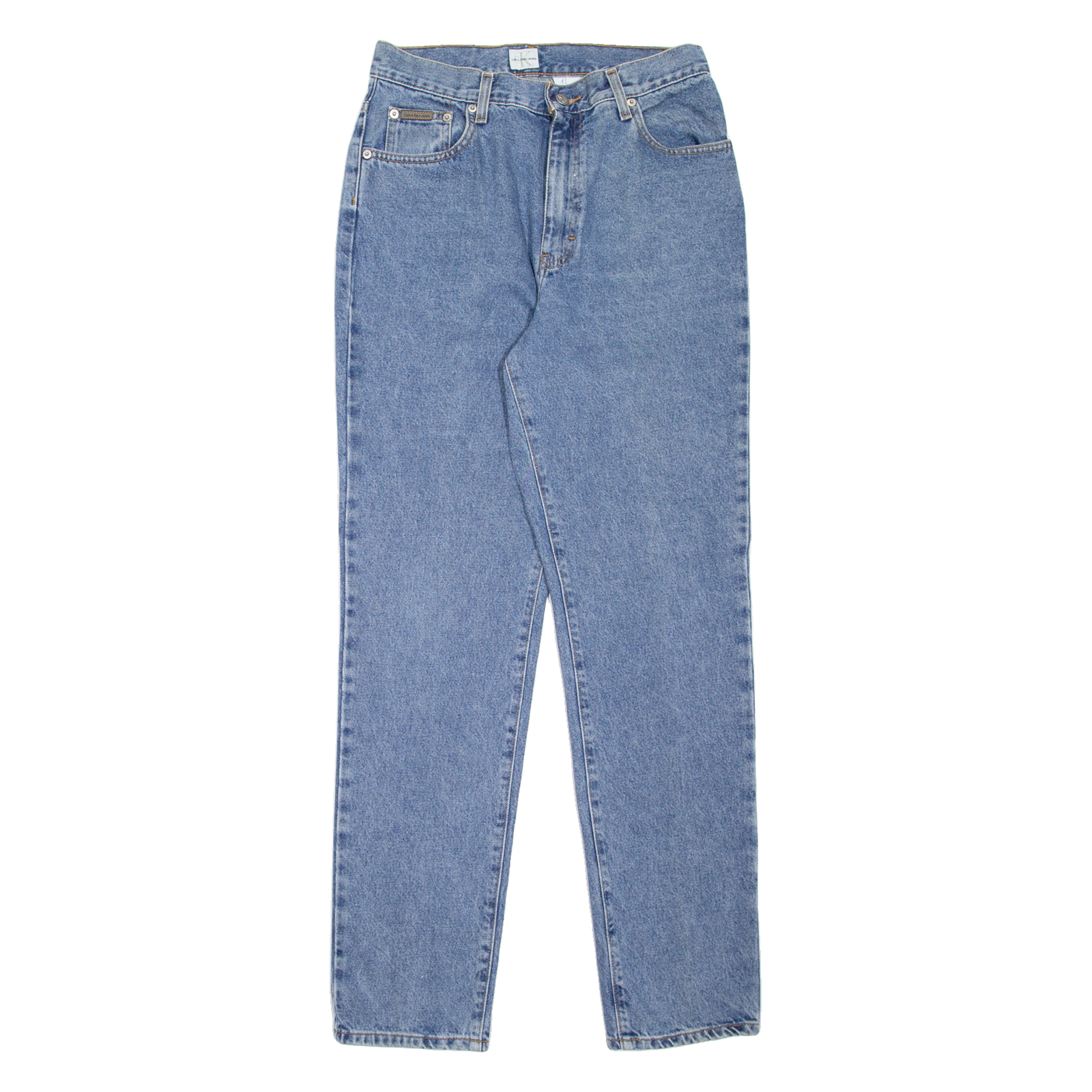CALVIN KLEIN JEANS Womens Jeans Blue Regular Mom W29 L32 Refurbished - N/A refurbished available on Cerqular