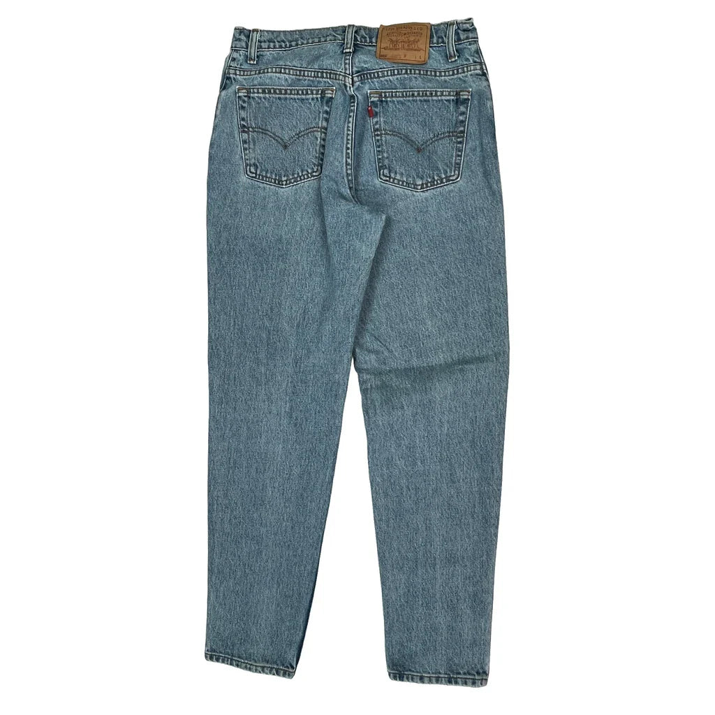 Levis Jeans - 31W 29L Light Wash Denim Refurbished - Thrifted (note: this is a term often used to describe second- refurbished available on Cerqular