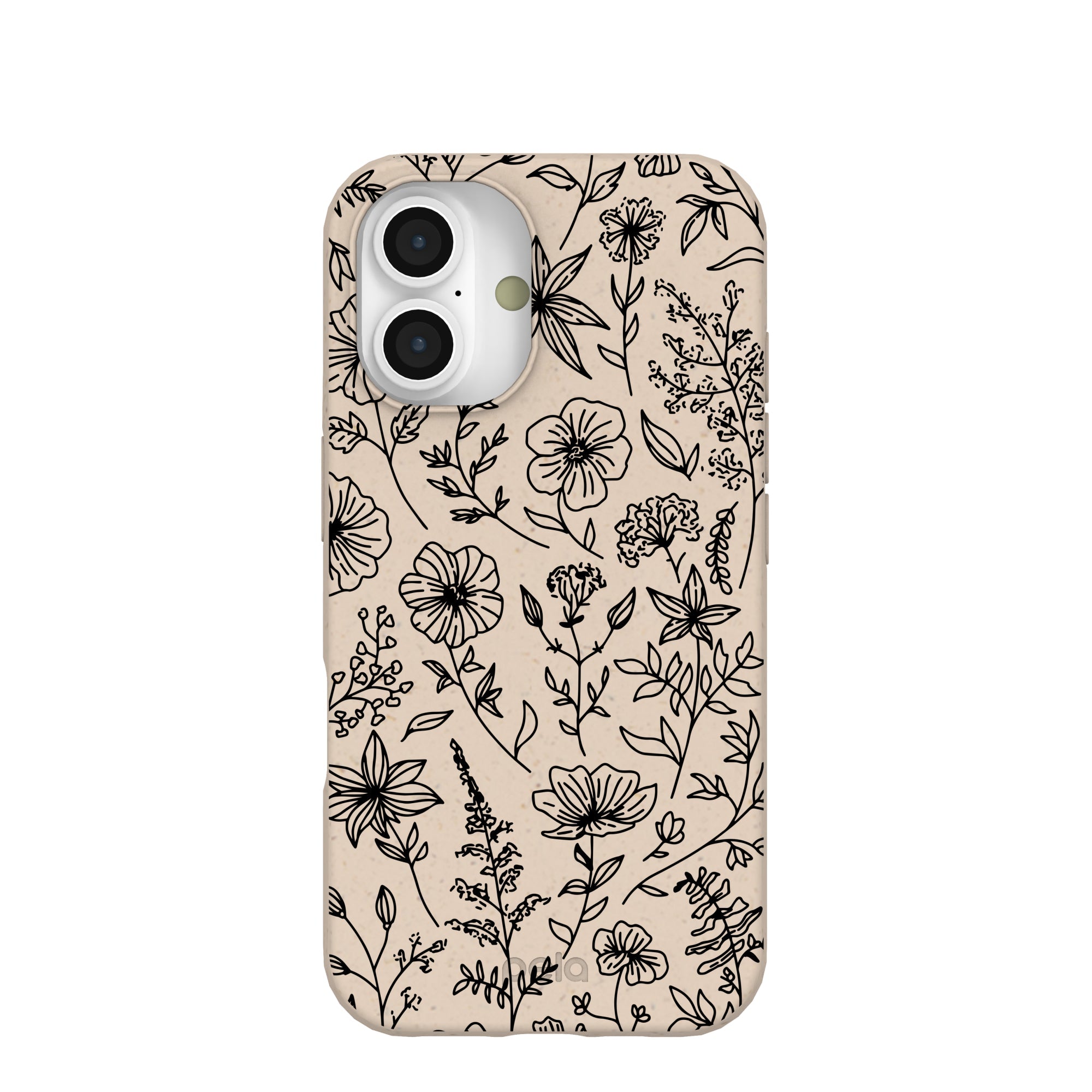 Seashell Wild Flower iPhone 16 Case Refurbished - Pela Case refurbished available on Cerqular
