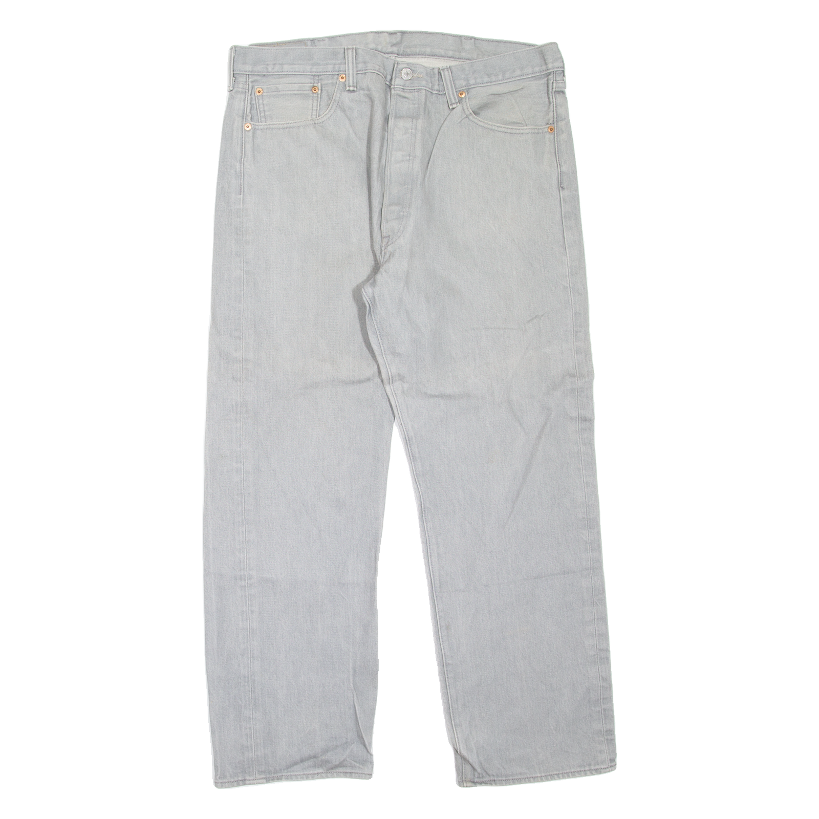 LEVI'S 501XX Jeans Mens Grey Regular Straight W36 L29 Refurbished - N/A refurbished available on Cerqular