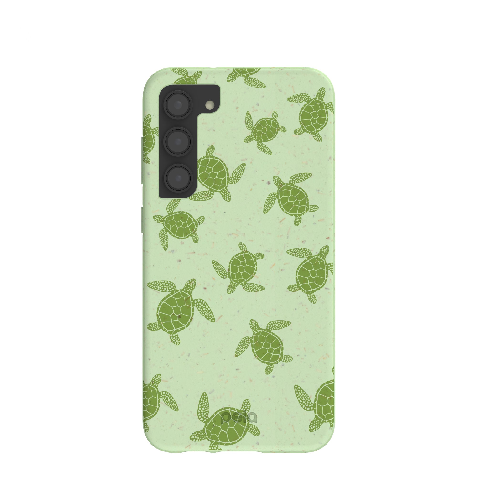 Sage Green Tiny Turtles Samsung Galaxy S23+(Plus) Case Refurbished - Pela Case refurbished available on Cerqular