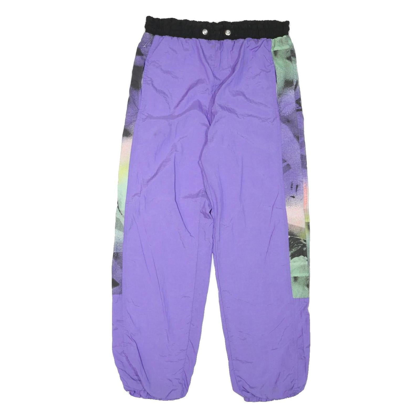 MAGIC Mens Joggers Purple & Multicoloured S W32 L29 Polyester Blend Casual Refurbished - N/A refurbished available on Cerqular