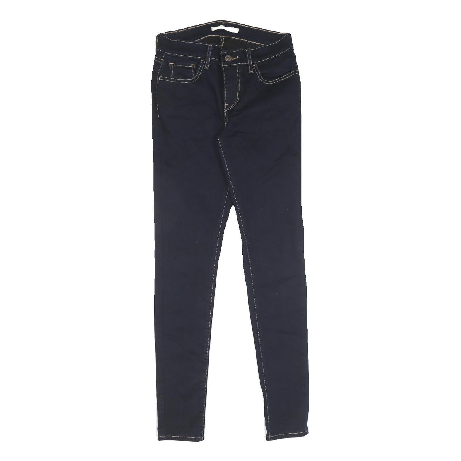 LEVI'S Womens Slim Skinny Denim Dark Blue Cotton Blend Jeans W26 L29 Stylish Refurbished - N/A refurbished available on Cerqular