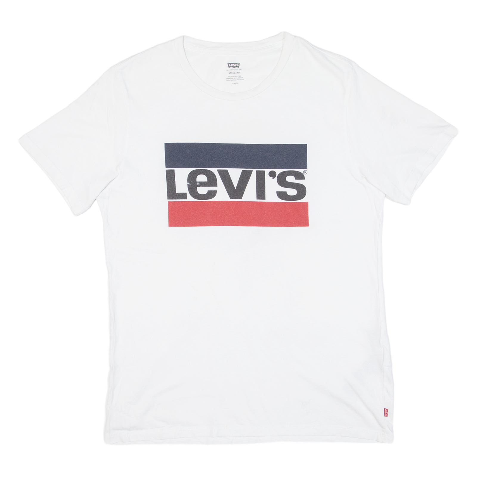 LEVI'S Mens T-Shirt White S Refurbished - N/A refurbished available on Cerqular