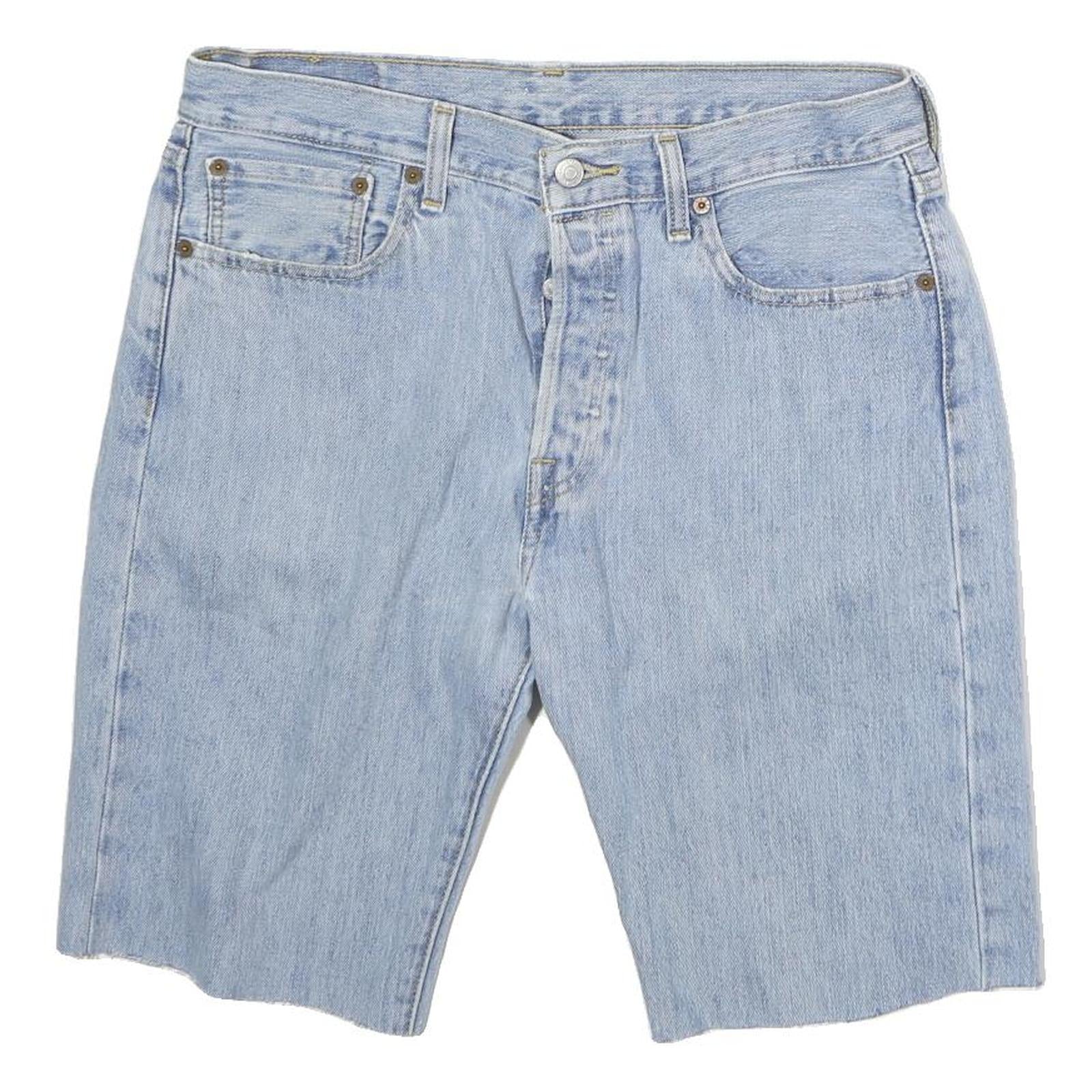 LEVI'S Mens Shorts Blue Denim Casual M W34 Summer Wear Refurbished - N/A refurbished available on Cerqular