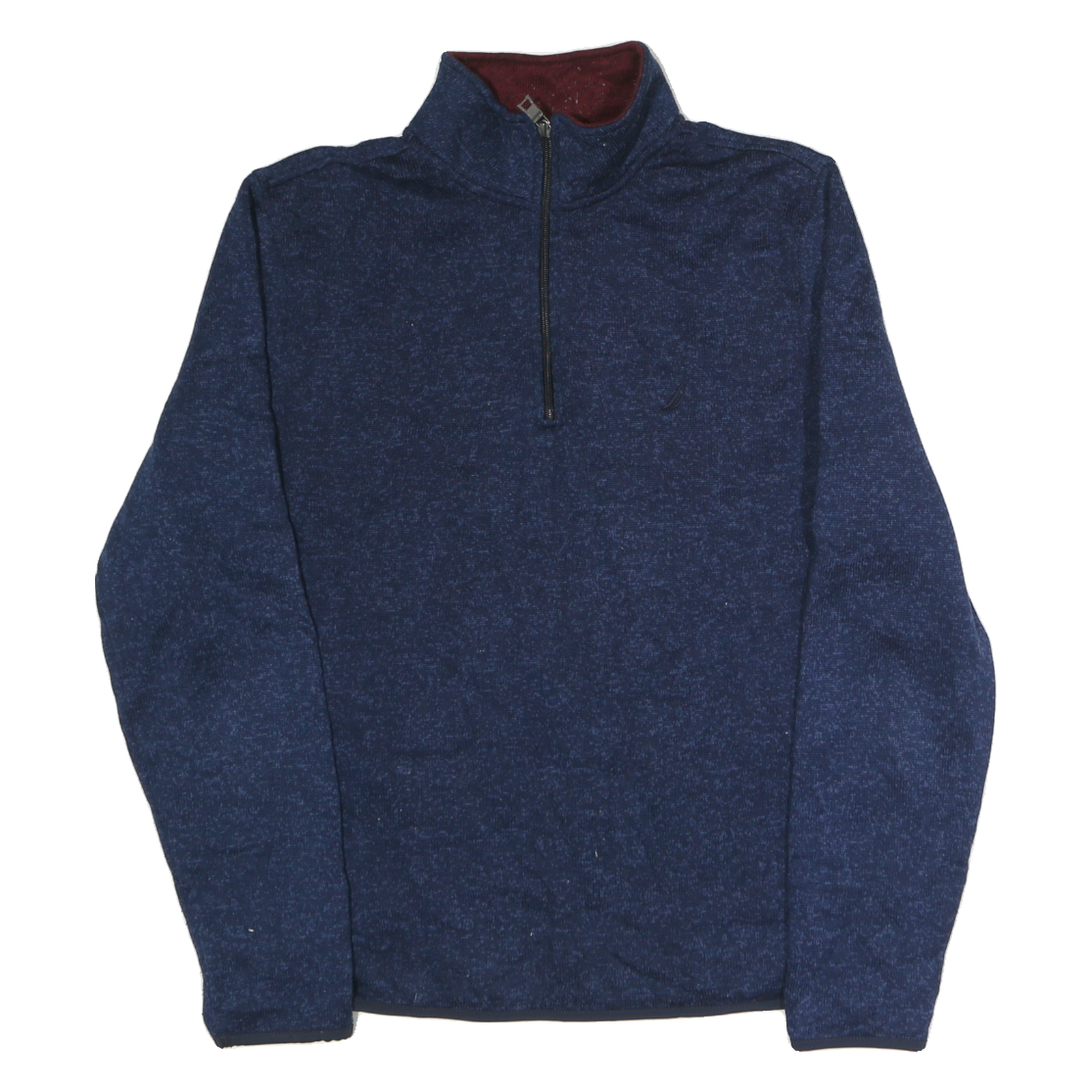 NAUTICA Mens Blue Plain Pullover Jumper Crew Neck Basic Knit M Polyester Refurbished - N/A refurbished available on Cerqular