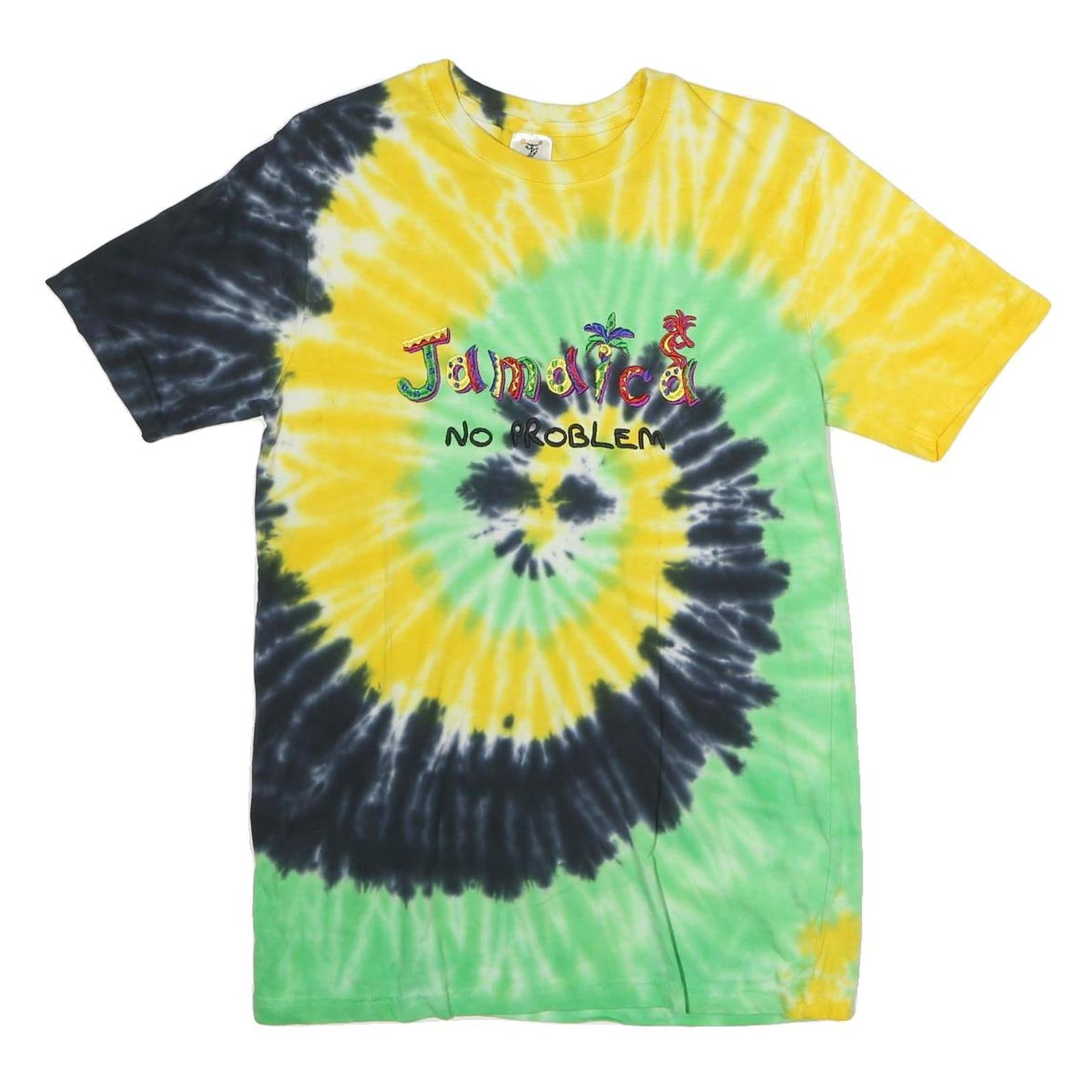 TROPIX Mens Yellow & Green Tie Dye T-Shirt L Short Sleeve Crew Neck Jamaica No Refurbished - N/A refurbished available on Cerqular