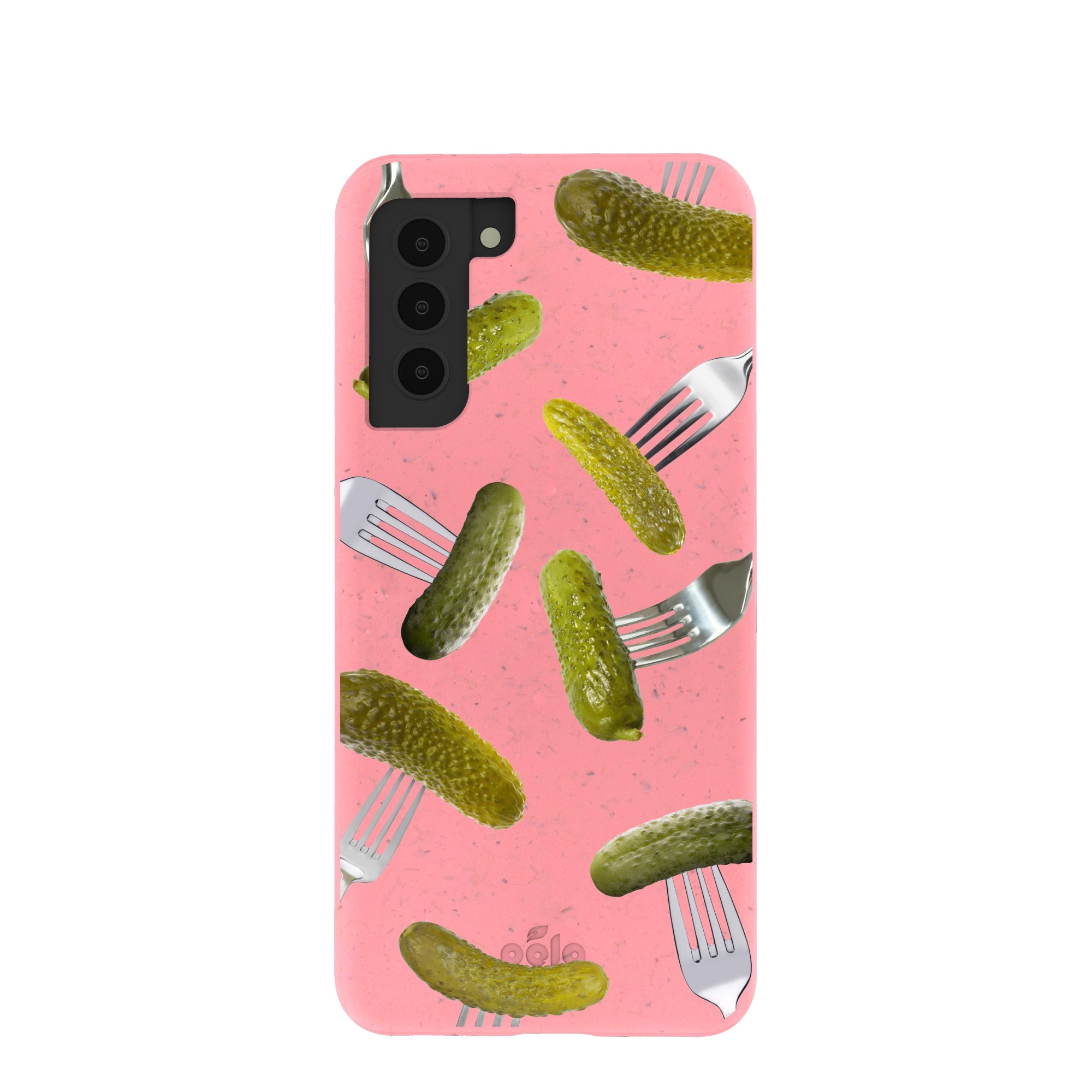 Bubblegum Pink Pickle Party Samsung Galaxy S21 Case Refurbished - Pela Case refurbished available on Cerqular