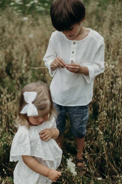 Kid's muslin shirt - White | Size: 2-3 Refurbished - N/A (Note: This brand may not be well-known globally refurbished available on Cerqular