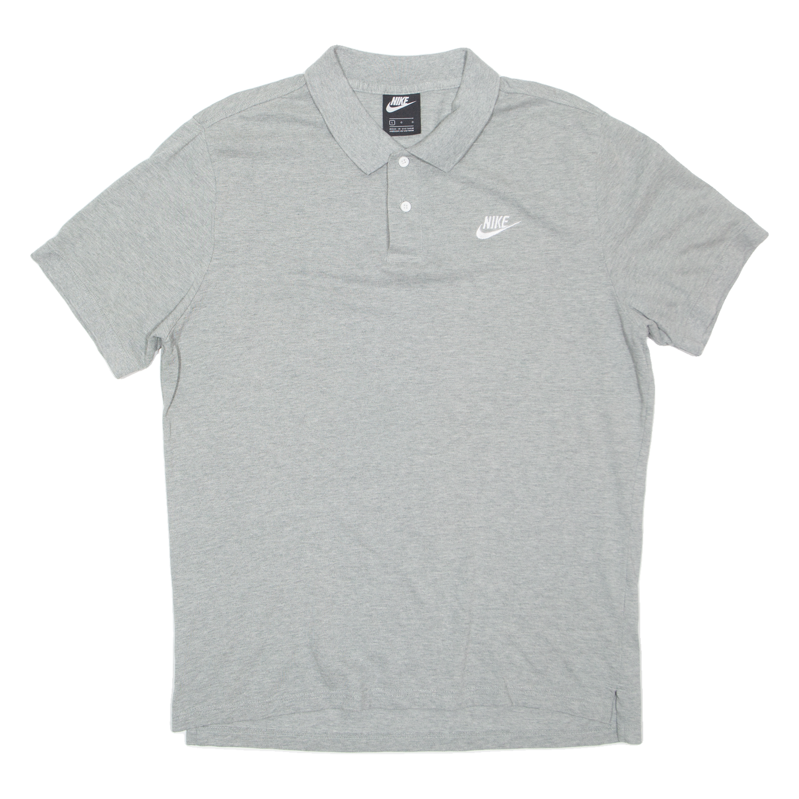 NIKE Mens Polo Shirt Grey L Refurbished - N/A refurbished available on Cerqular