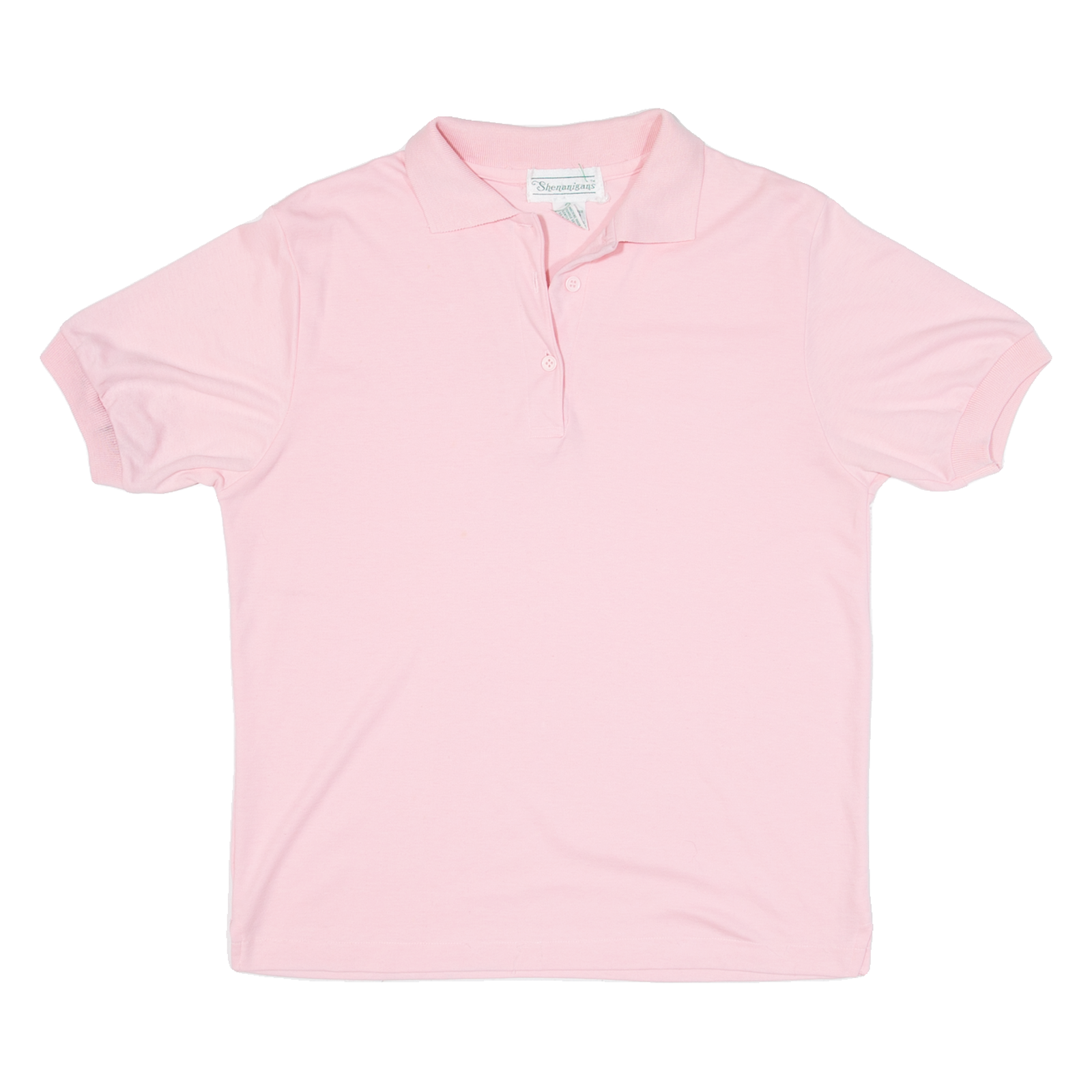 SHENANIGANS Womens Polo Shirt Pink L Refurbished - N/A refurbished available on Cerqular