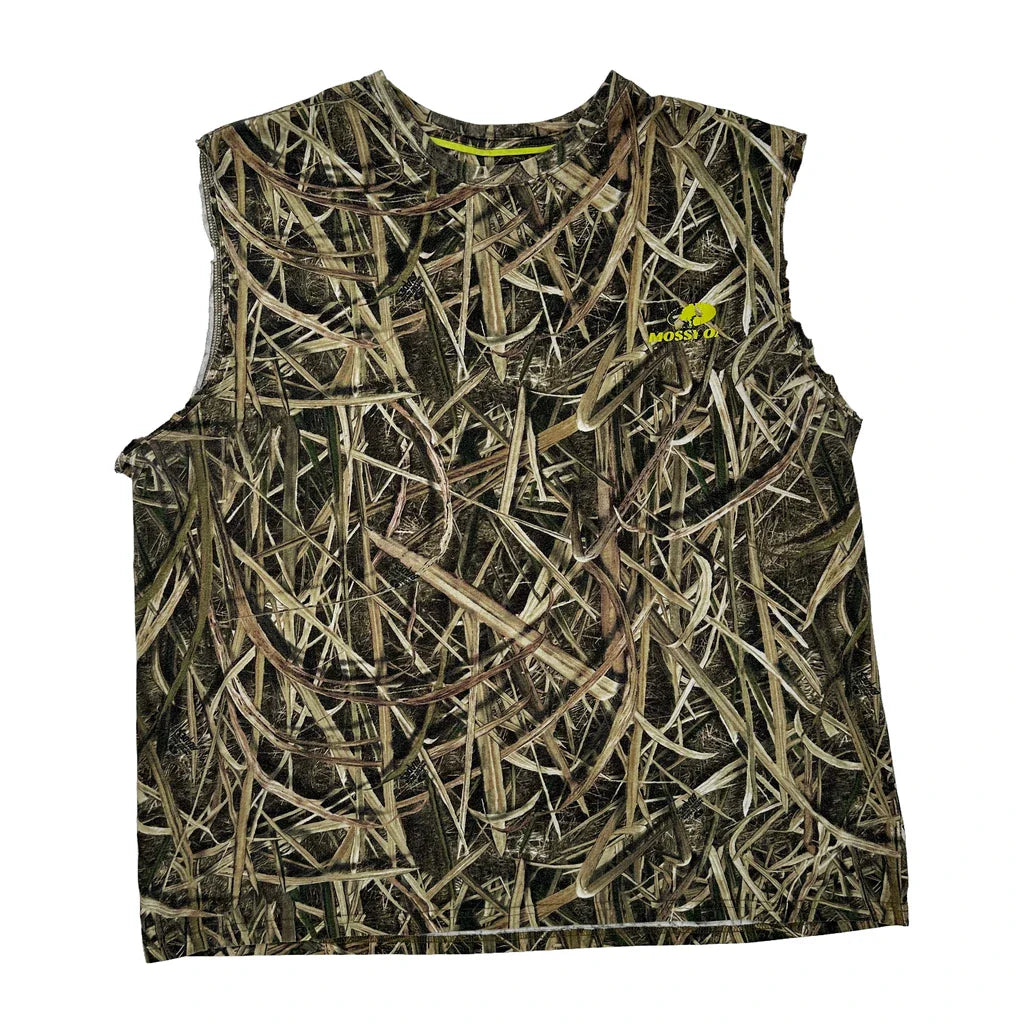 Mossy Oak Camo Vest - 2XL Camo Cotton Blend Refurbished - Thrifted (note: this is a term often used to describe second- refurbished available on Cerqular