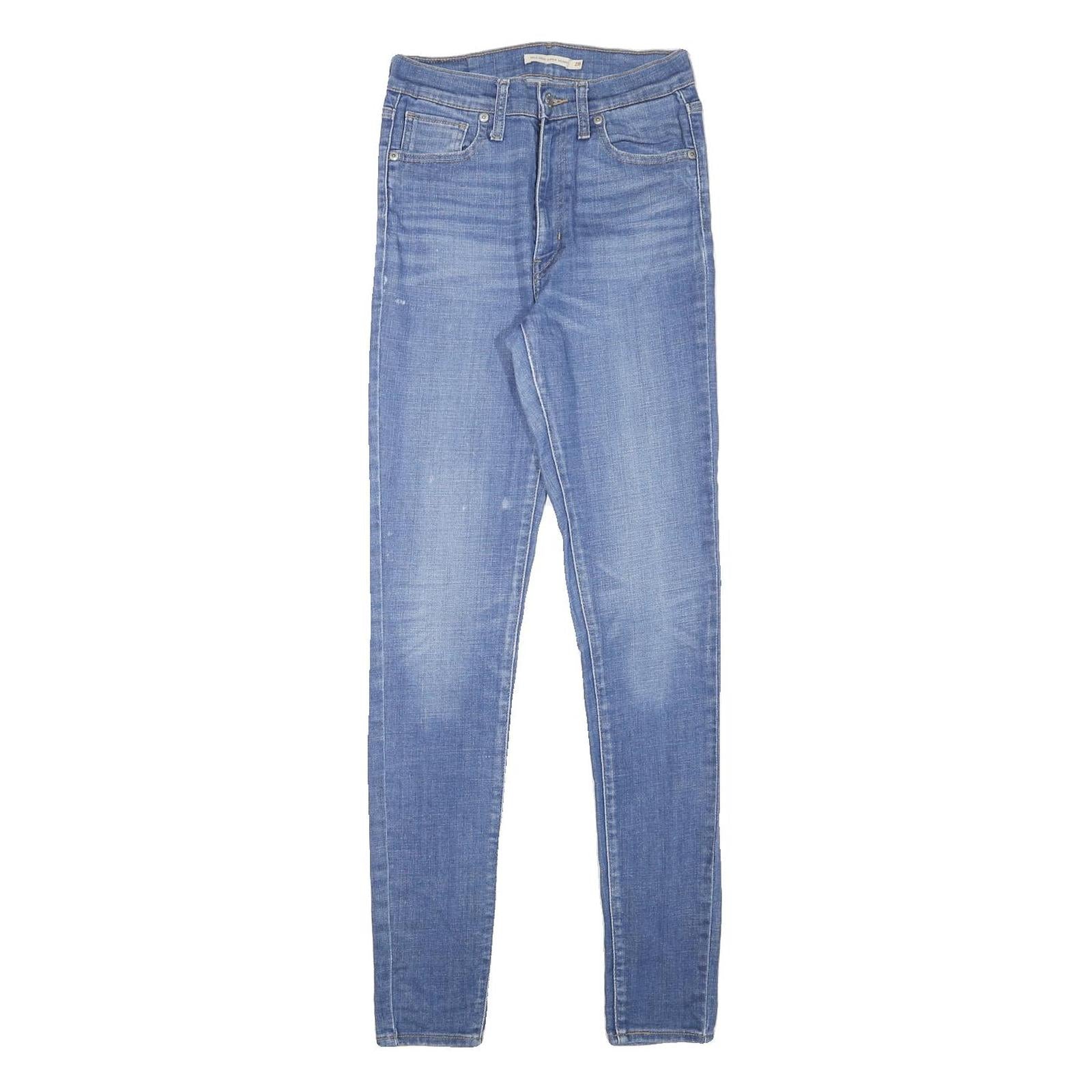 LEVI'S Womens Slim Blue Skinny Denim Light W25 L30 Zip Cotton Blend Jeans Refurbished - N/A refurbished available on Cerqular