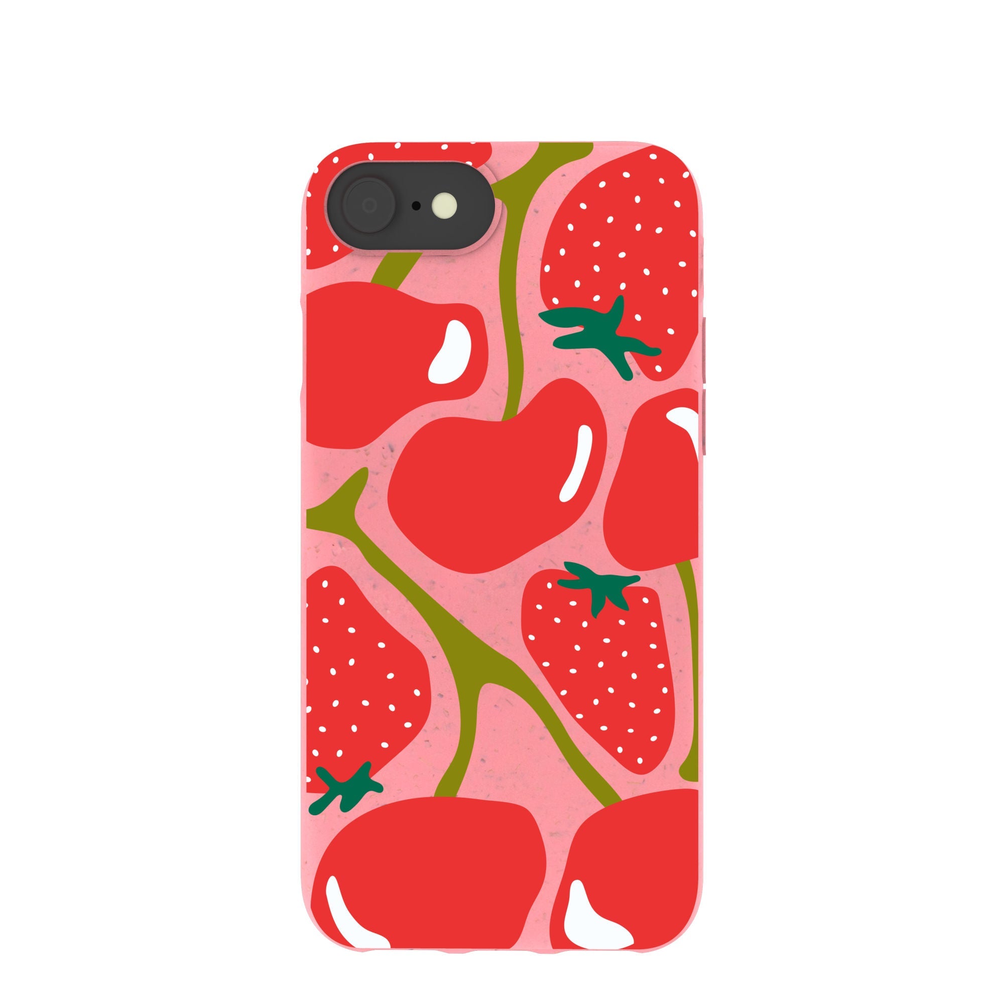 Bubblegum Pink Cherry Berry iPhone 6/6s/7/8/SE Case Refurbished - Pela Case refurbished available on Cerqular