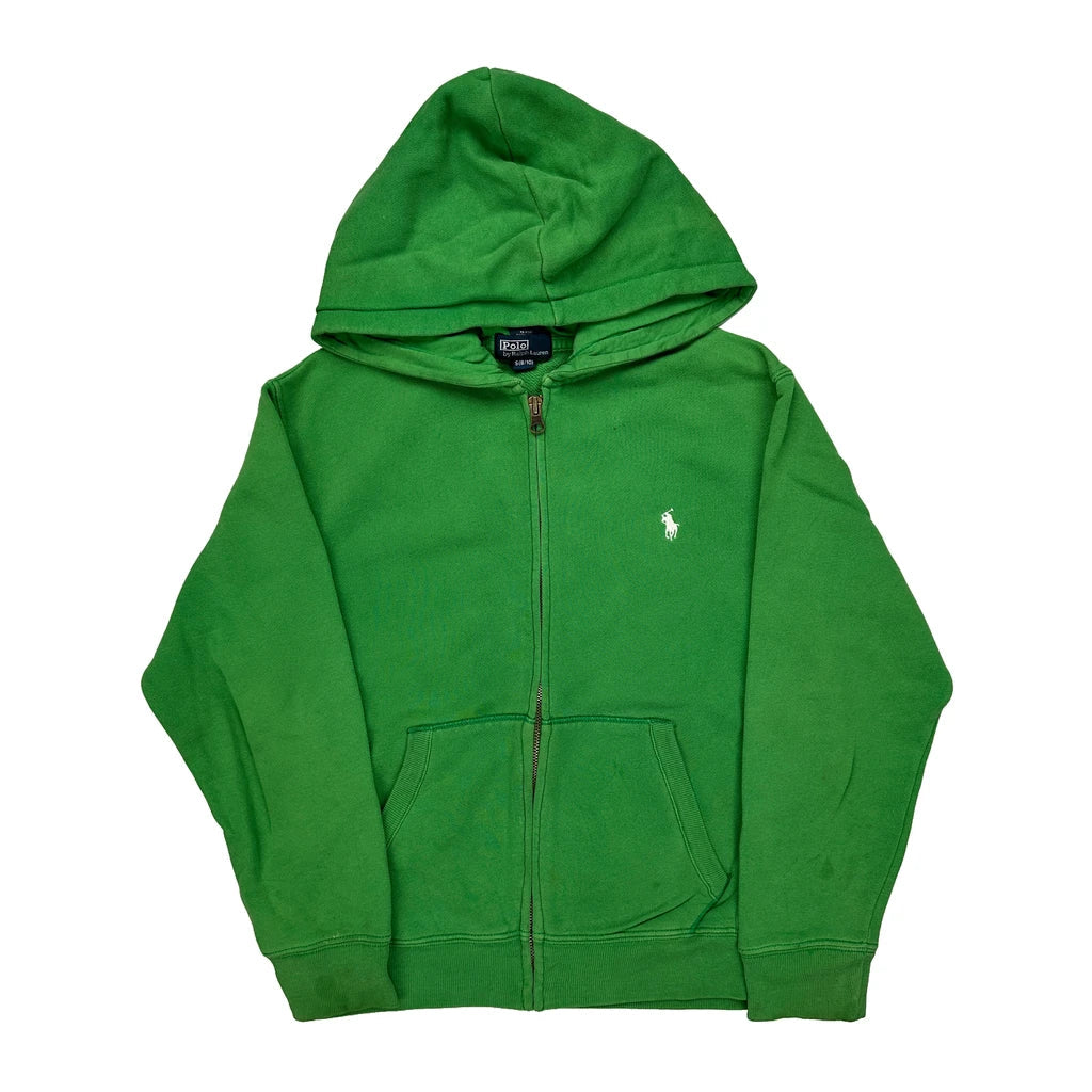 Age 8-10 Polo By Ralph Lauren Hoodie - Small Green Cotton Refurbished - Thrifted (note: this is a term often used to describe second- refurbished available on Cerqular