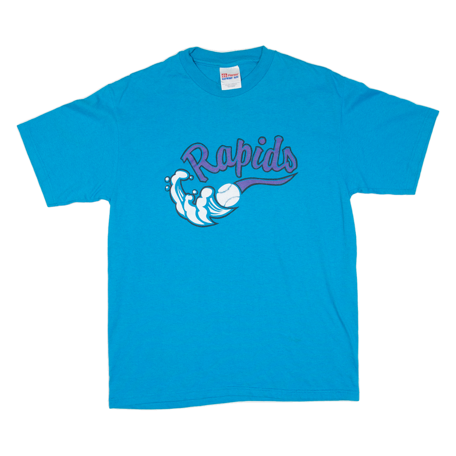 HANES Rapids Mens T-Shirt Blue USA M Refurbished - N/A refurbished available on Cerqular