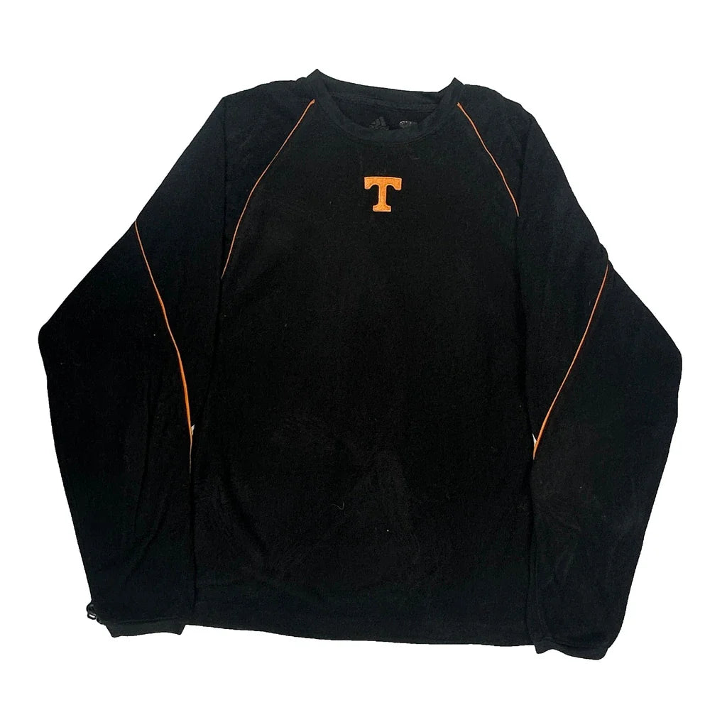 Tennessee Volunteers Adidas Fleece - Small Black Polyester Refurbished - Thrifted (note: this is a term often used to describe second- refurbished available on Cerqular
