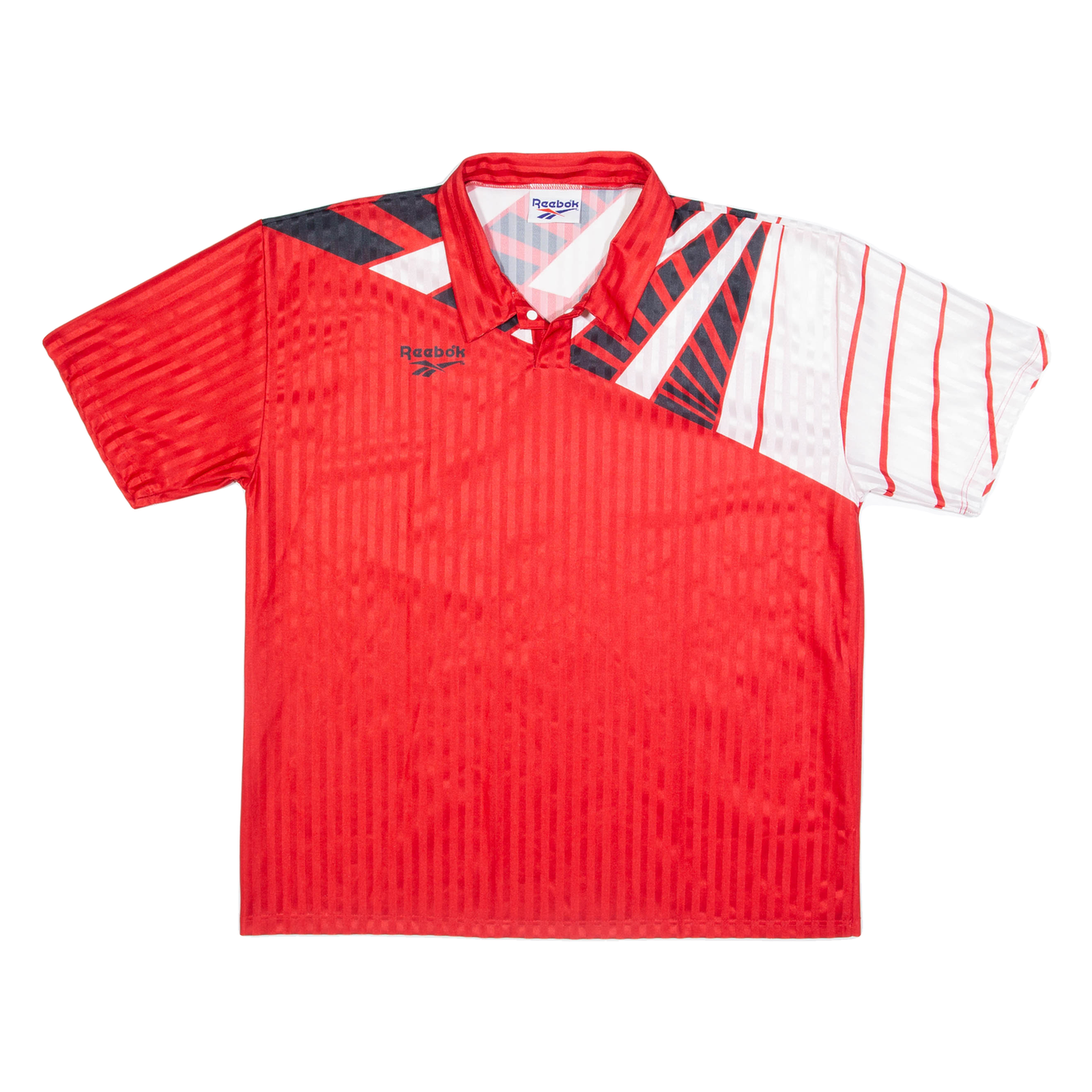 REEBOK Mens Jersey Red Collared XL Refurbished - N/A refurbished available on Cerqular