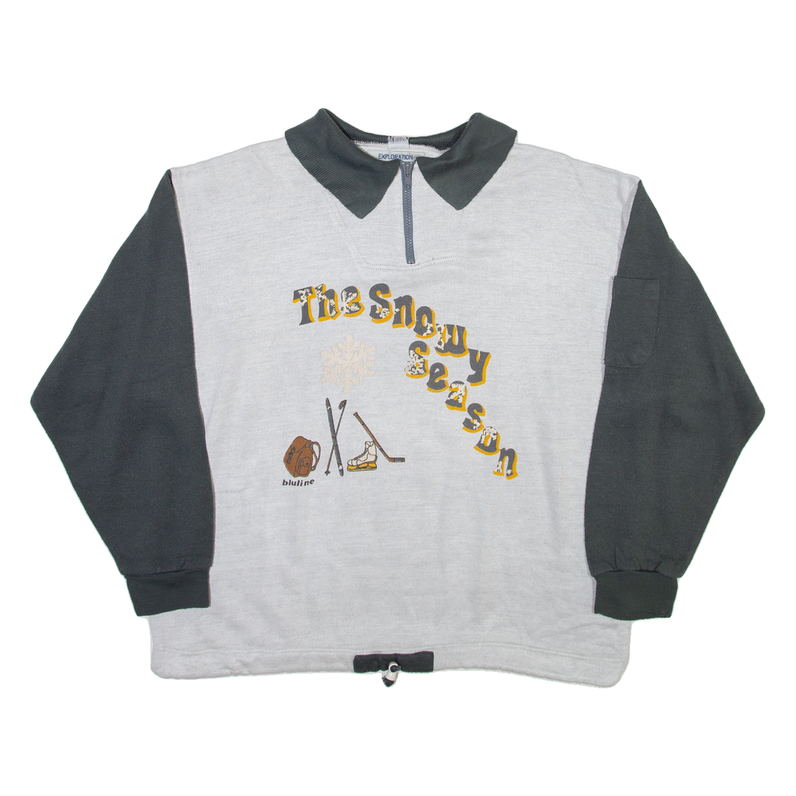 Buy EXPLORATION TEAM The Snowy Season Mens Sweatshirt Grey 1/4 Zip S Refurbished - $27.29 EXPLORATION TEAM The Snowy Season Mens Sweatshirt Grey 1/4 Zip S Refurbished - N/A refurbished available on Cerqular