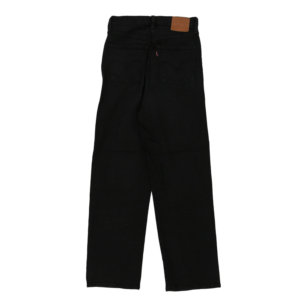 Levis Trousers - 26W UK 8 Black Cotton Refurbished - Thrifted (note: this is a term often used to describe second- refurbished available on Cerqular