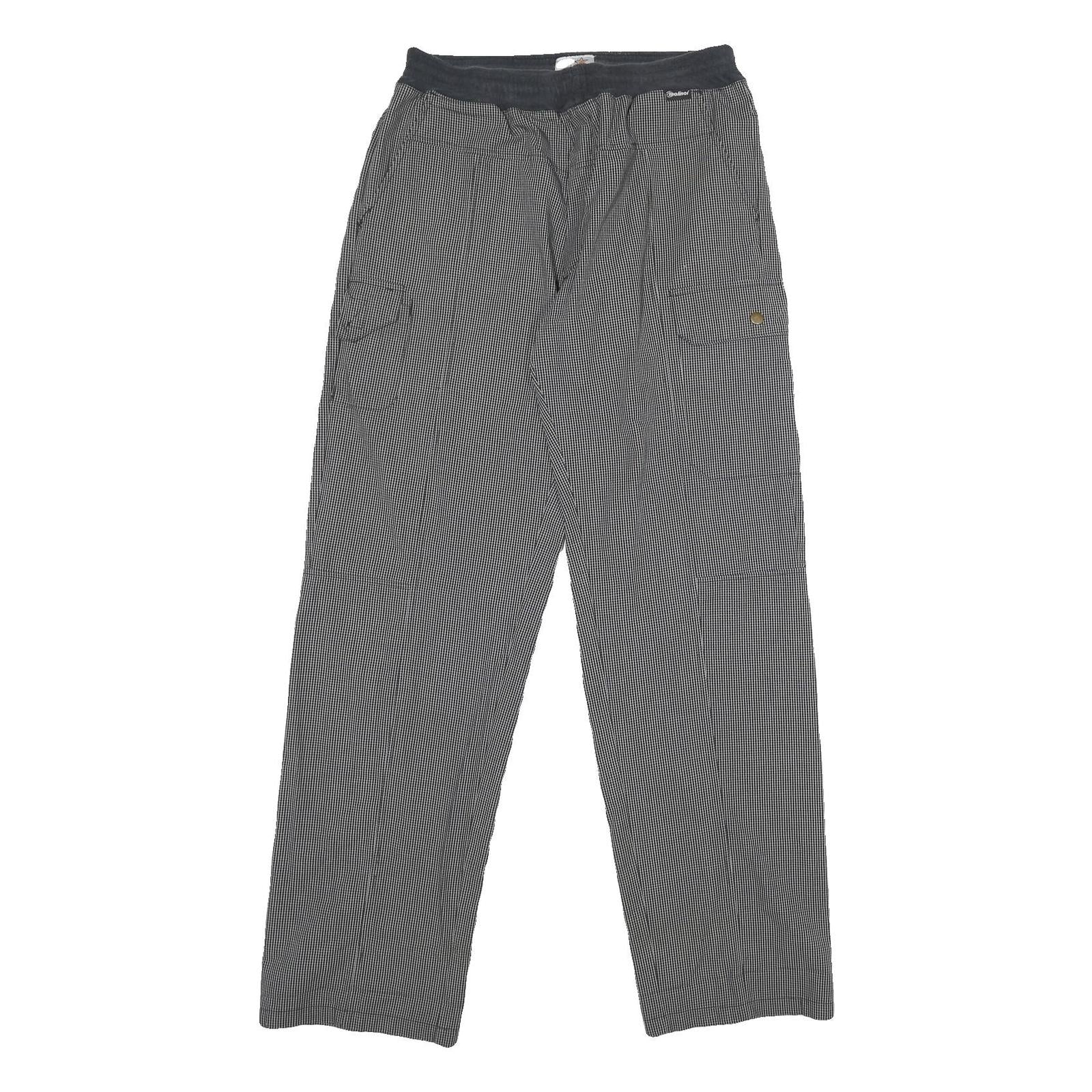 MOLINER Mens Cotton Blend Black & White Regular Fit Drawstring Trousers W30 L34 Refurbished - N/A refurbished available on Cerqular
