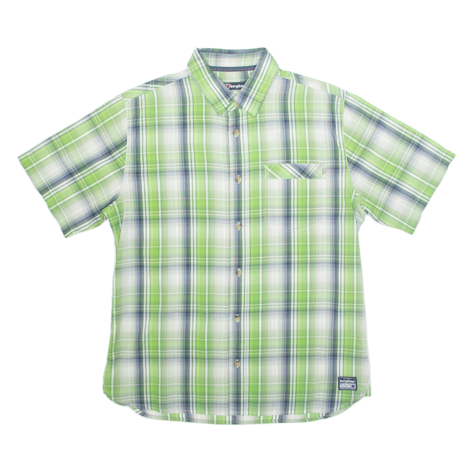 BERGHAUS Mens Shirt Green Plaid M Refurbished - N/A refurbished available on Cerqular