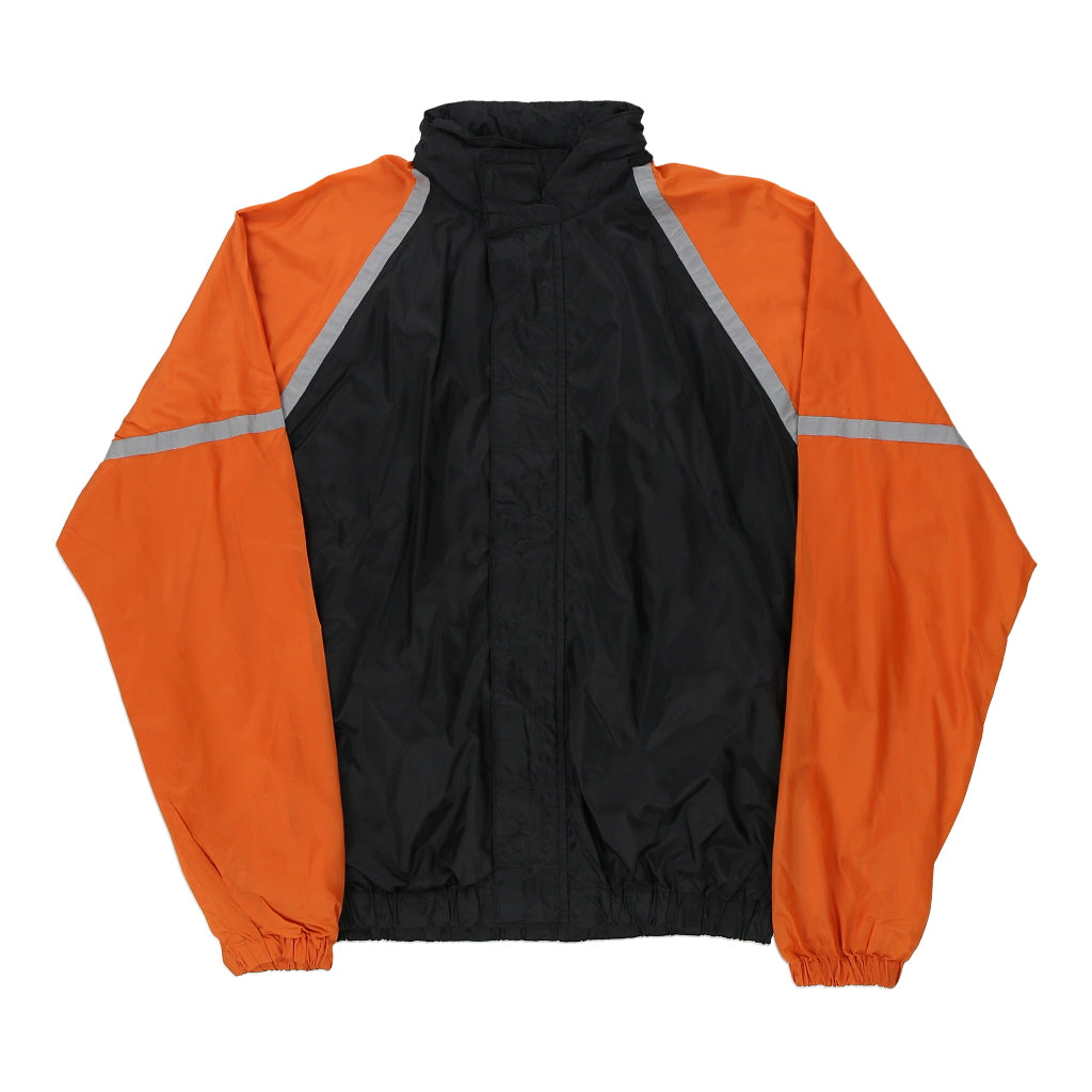 Harley Davidson Jacket - Medium Black Polyester Refurbished - Thrifted (note: this is a term often used to describe second- refurbished available on Cerqular
