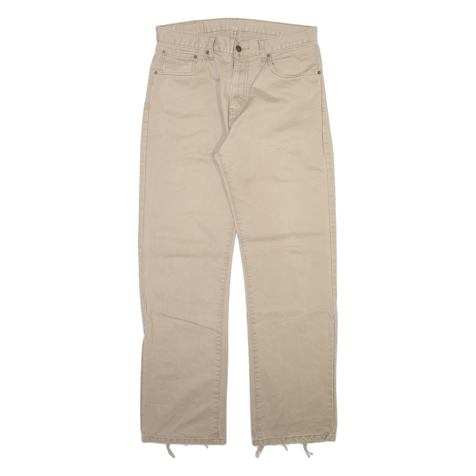 LEVI'S 751 Mens Trousers Beige Regular Straight W33 L32 Refurbished - N/A refurbished available on Cerqular