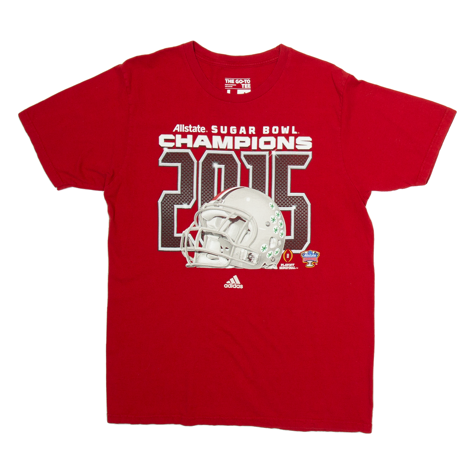 ADIDAS NFl Champions Mens T-Shirt Red USA L Refurbished - N/A refurbished available on Cerqular