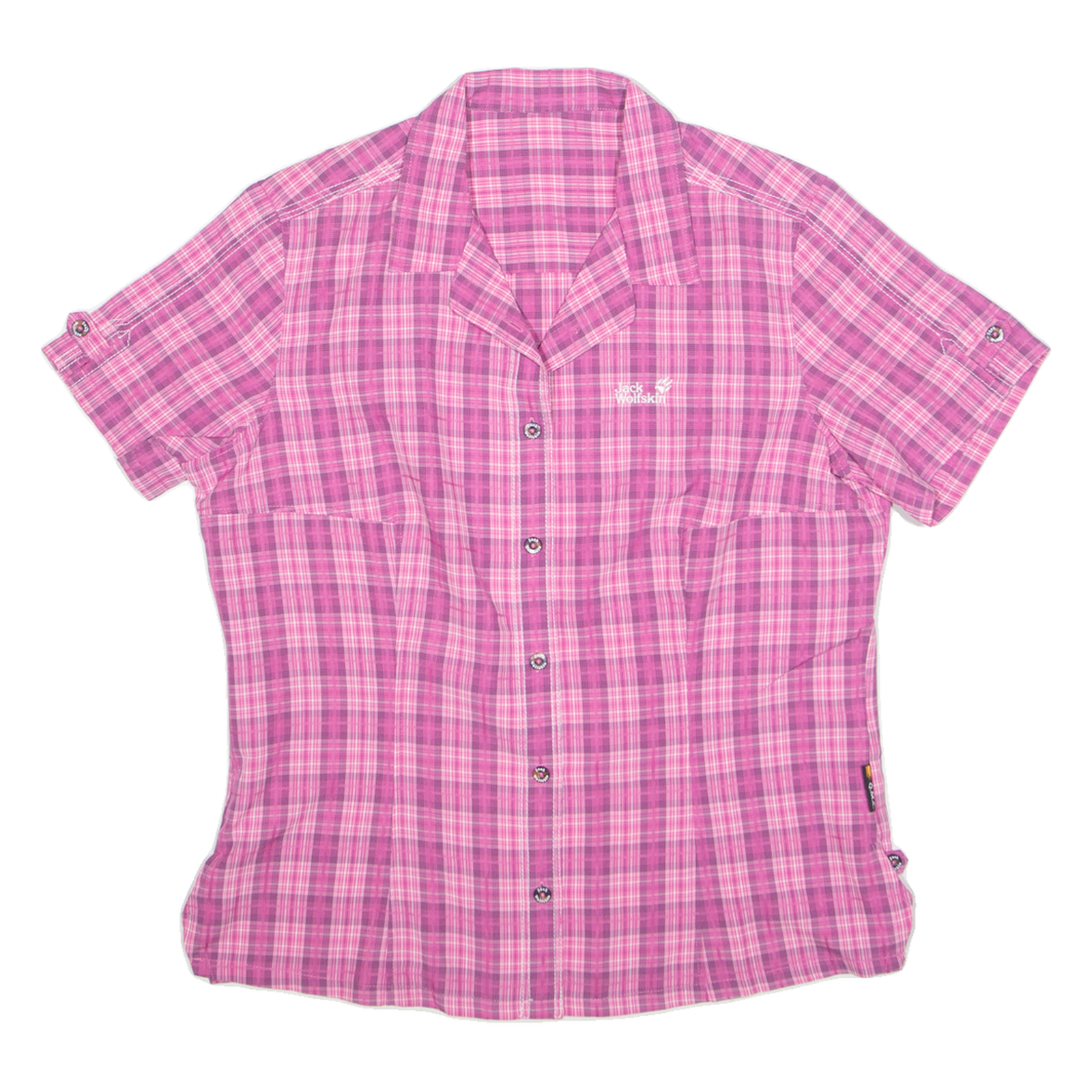 JACK WOLFSKIN Utility Womens Shirt Pink Check L Refurbished - N/A refurbished available on Cerqular