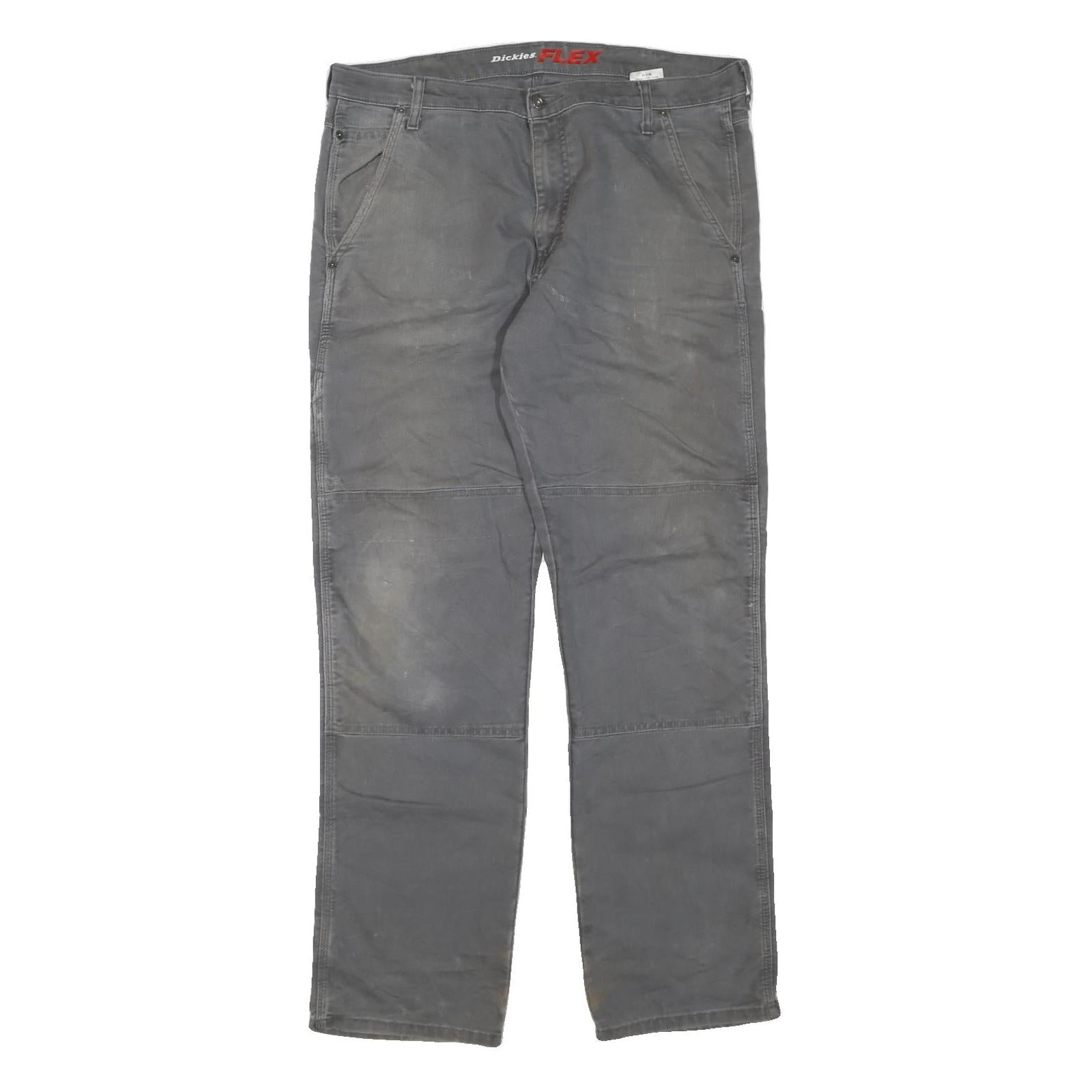DICKIES Mens Jeans Grey Regular Straight Denim Medium W36 L34 Workwear Durable Refurbished - N/A refurbished available on Cerqular