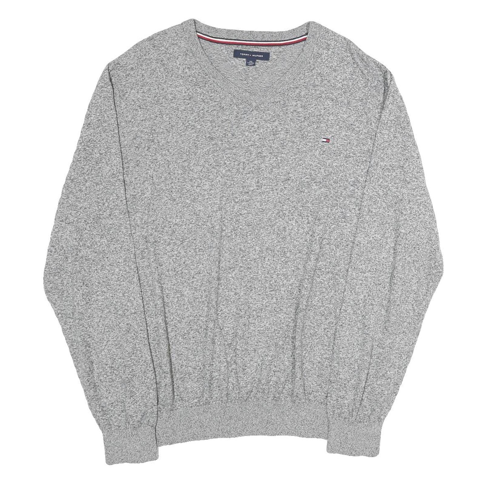 Buy TOMMY HILFIGER Mens Grey Plain Cotton Jumper V-Neck Basic Knit 2XL Casual Refurbished - $32.49 TOMMY HILFIGER Mens Grey Plain Cotton Jumper V-Neck Basic Knit 2XL Casual Refurbished - N/A refurbished available on Cerqular
