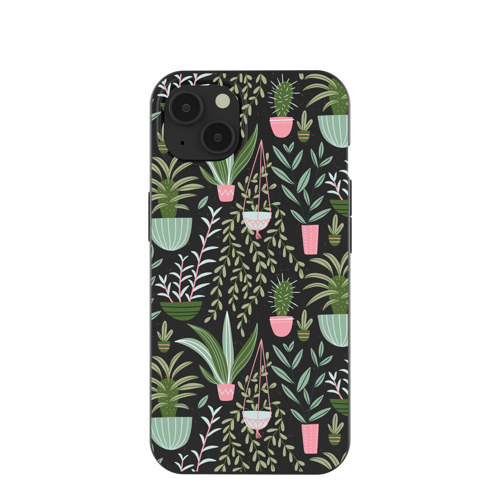 Black Indoor Garden iPhone 13 Case Refurbished - Pela Case refurbished available on Cerqular