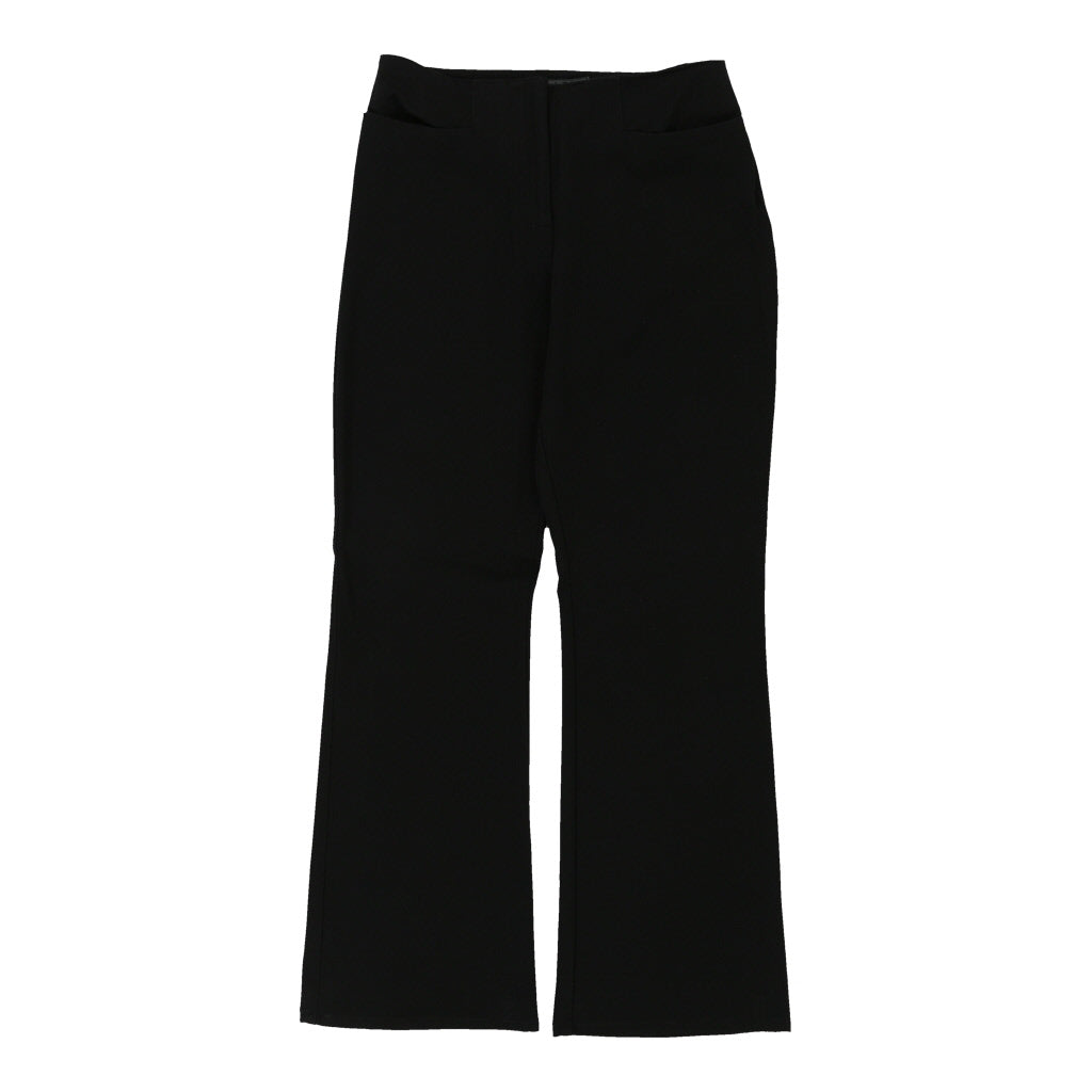 Roccobarocco Trousers - 28W UK 8 Black Polyester Blend Refurbished - Thrifted (note: this is a term often used to describe second- refurbished available on Cerqular